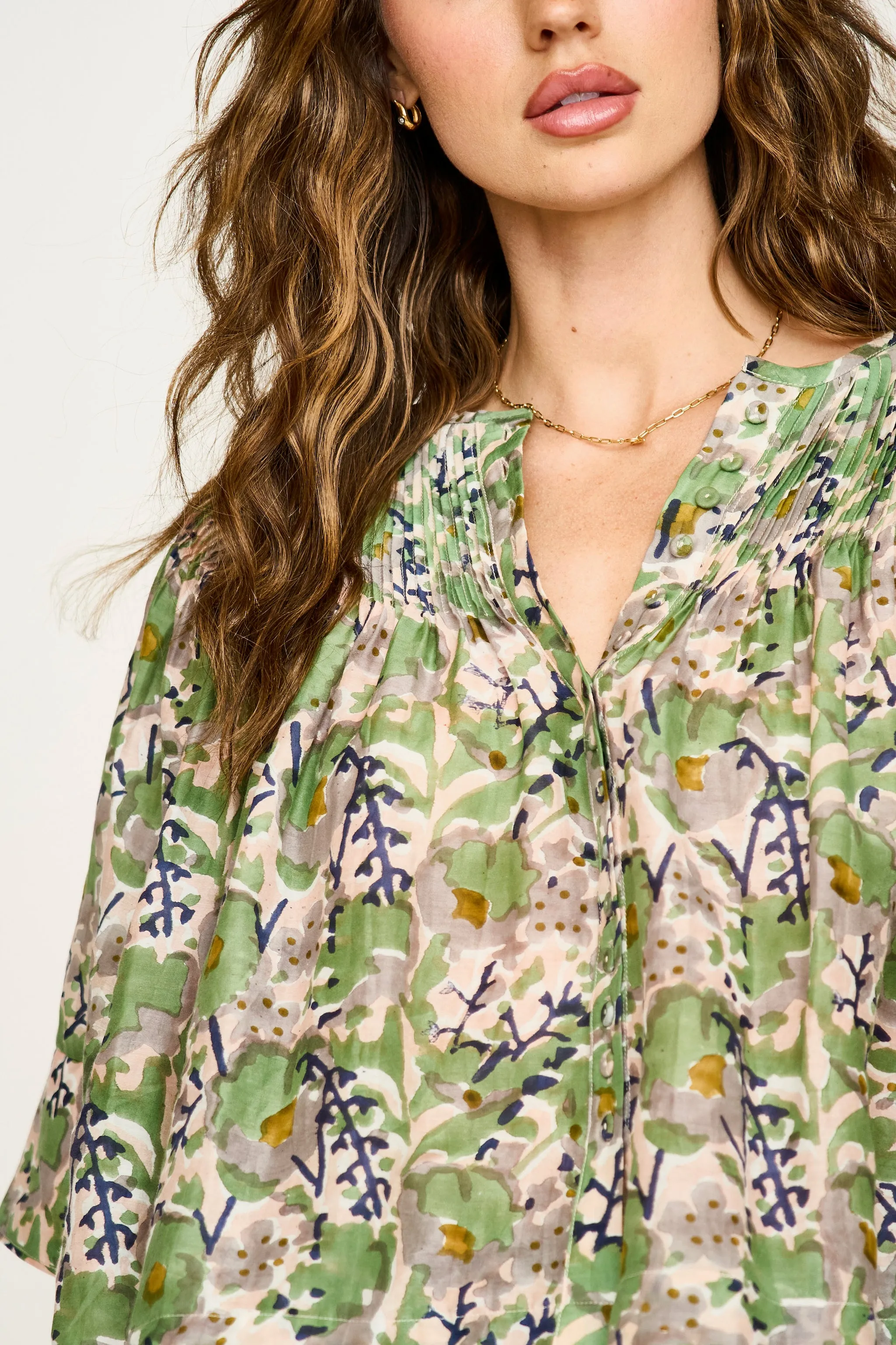 Kerala Blouse in Lavender Bloom sold by Mirth product image thumbnail 5