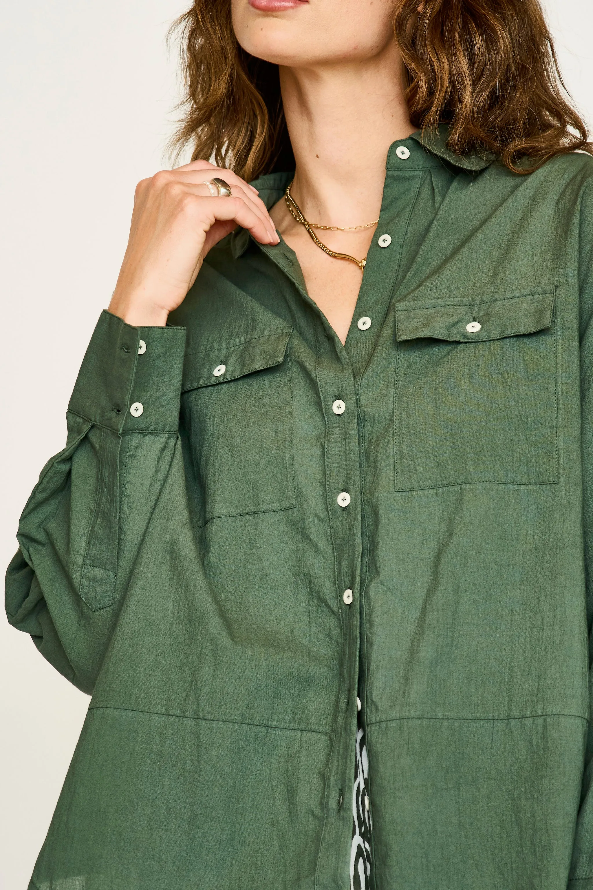 Kyoto Shirt in Kelp sold by Mirth product image thumbnail 2