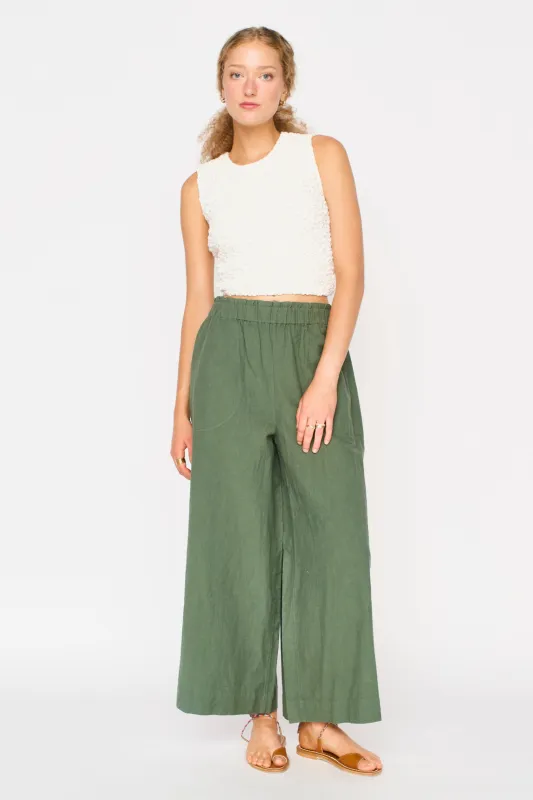 Mirth Pant in Kelp sold by Mirth