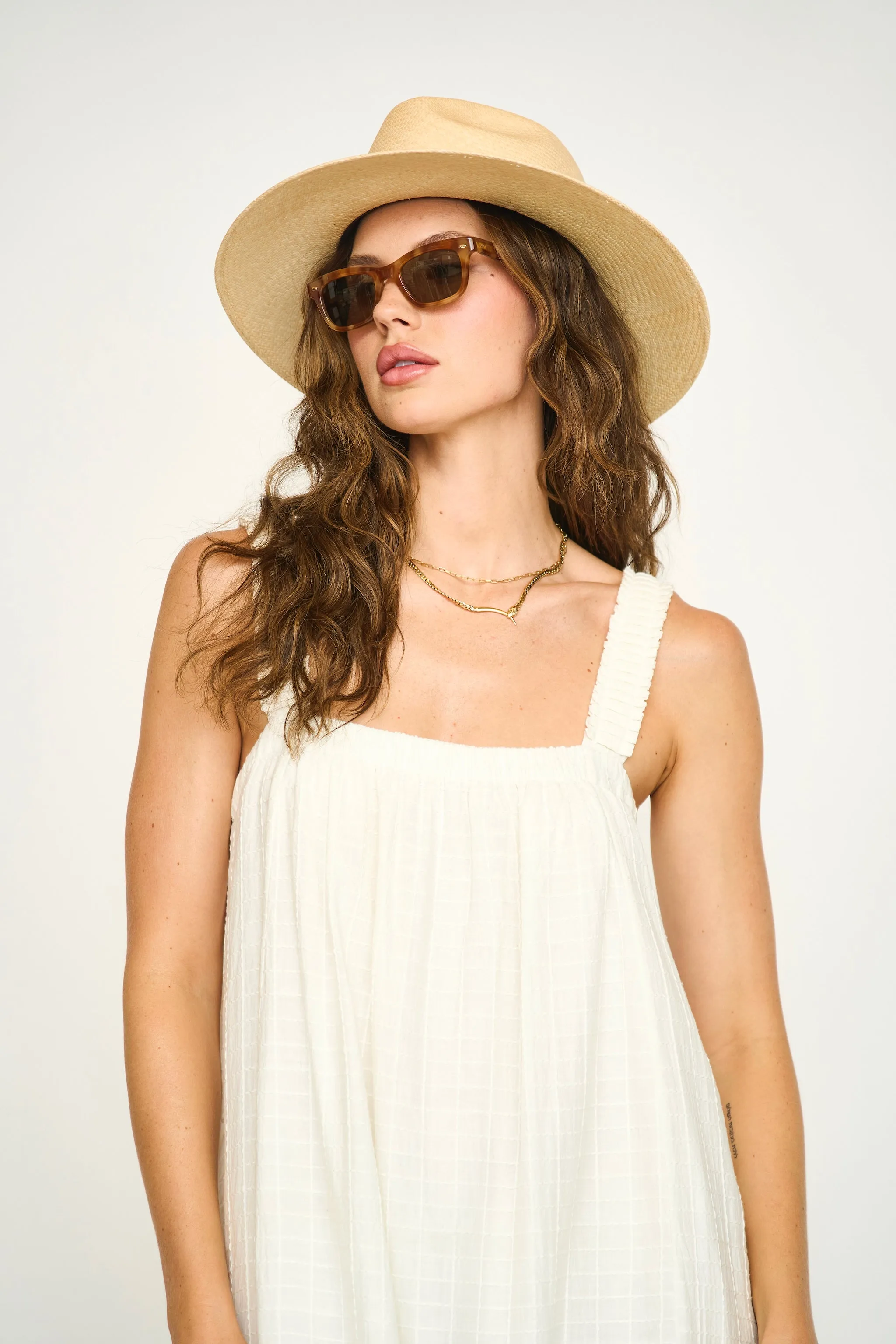 Monaco Dress in White Boxstitch sold by Mirth product image thumbnail 2