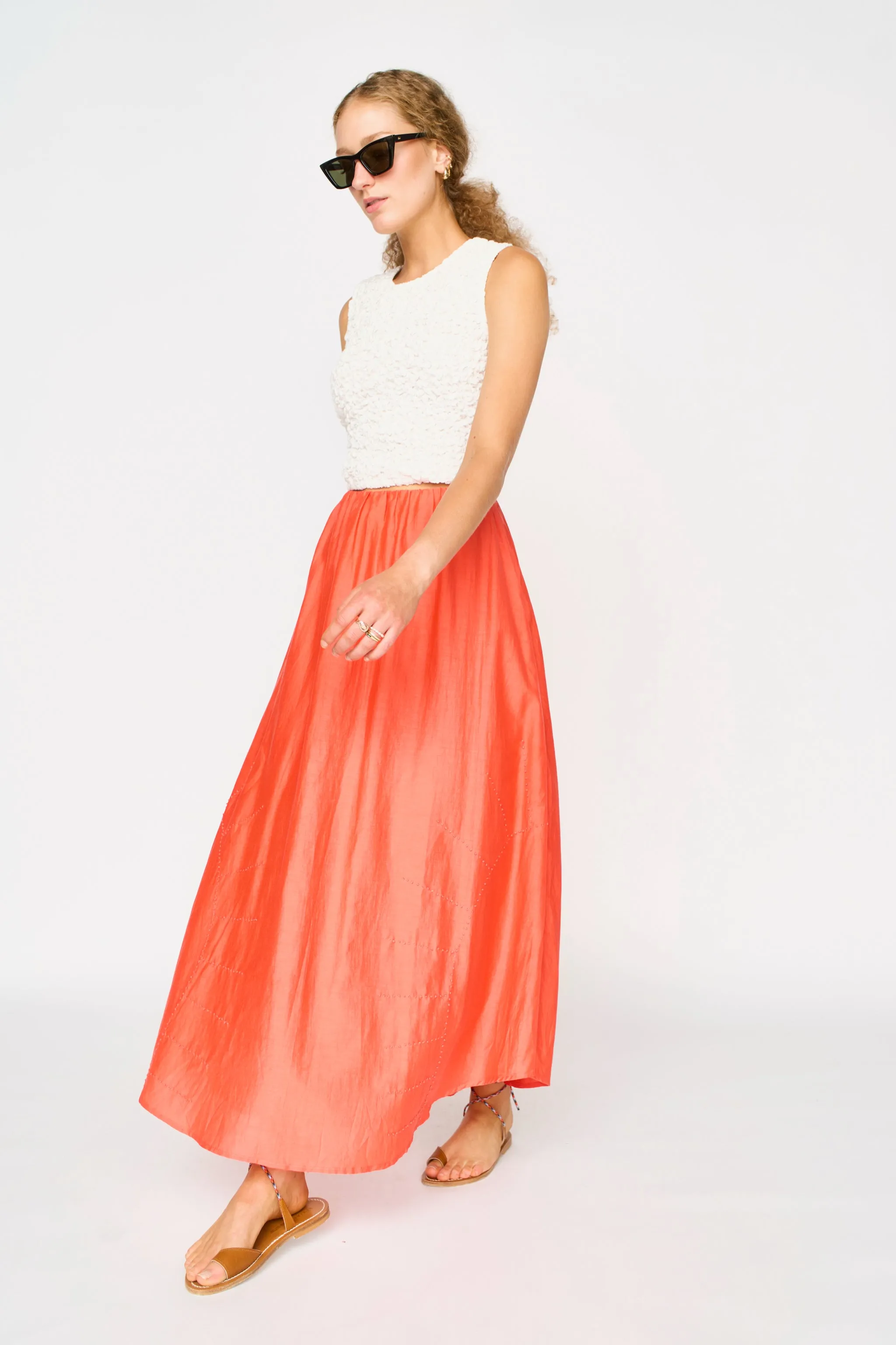 Sardinia Skirt in Melon sold by Mirth product image thumbnail 3
