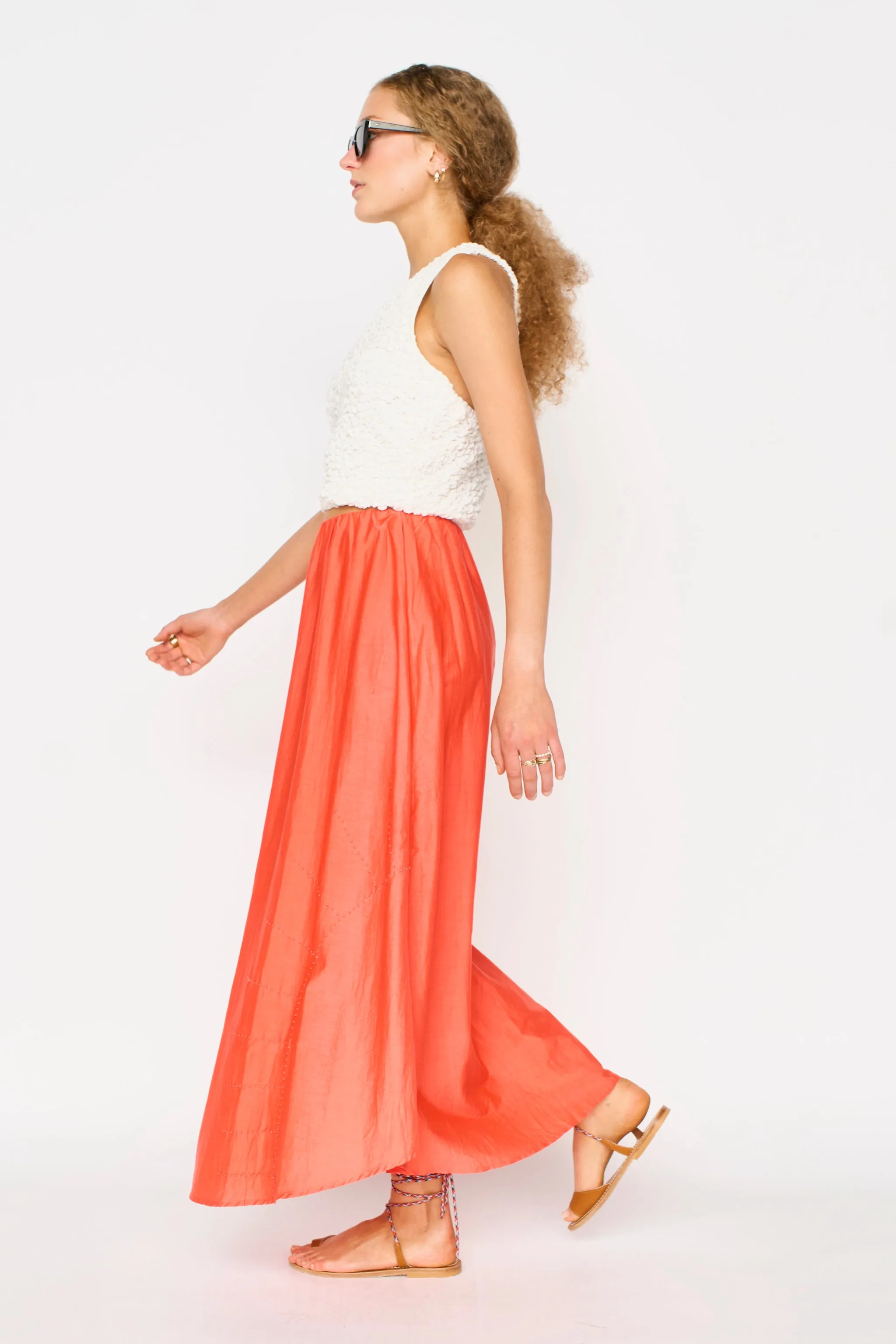 Sardinia Skirt in Melon sold by Mirth product image thumbnail 4