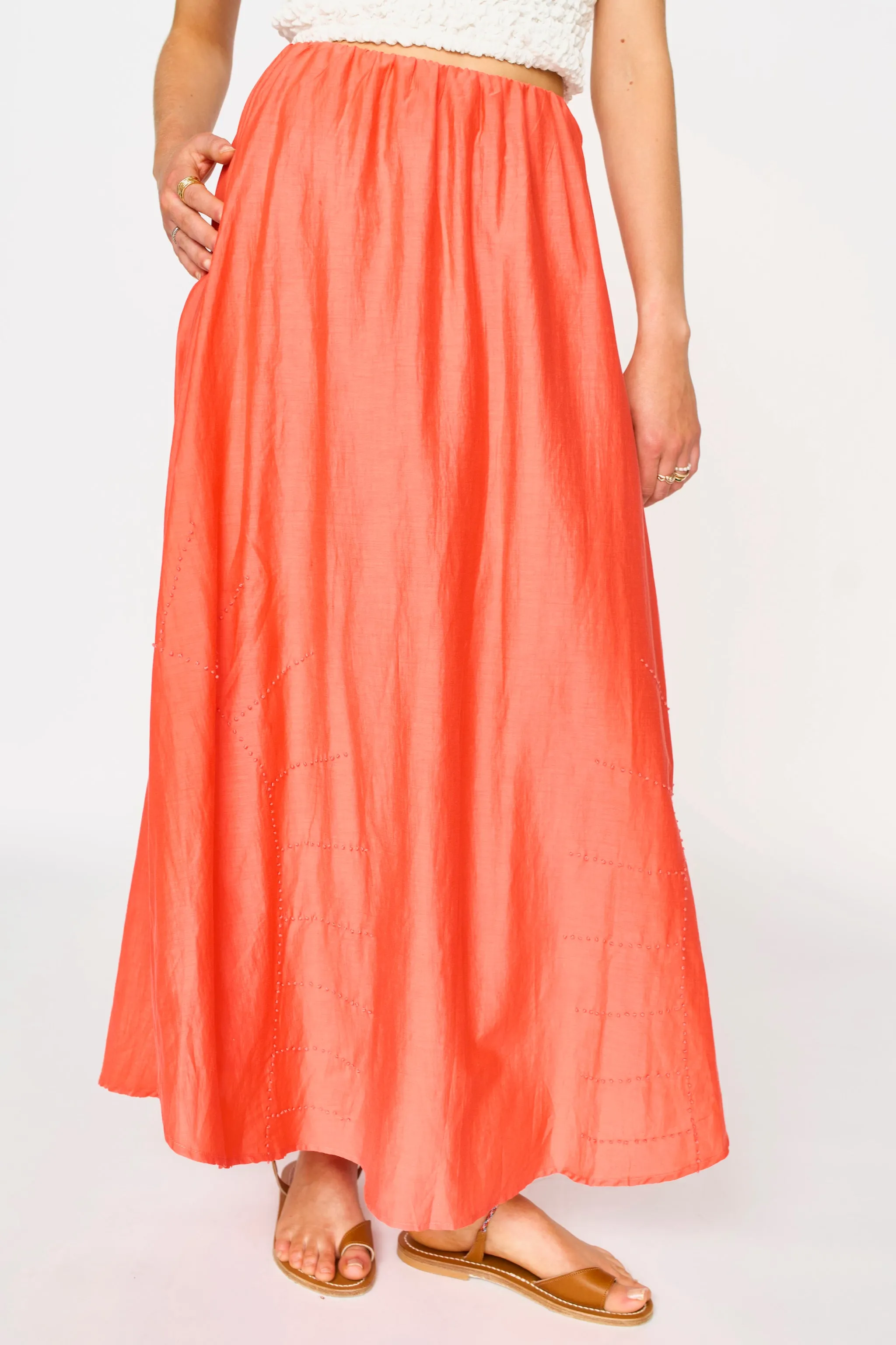 Sardinia Skirt in Melon sold by Mirth product image thumbnail 2