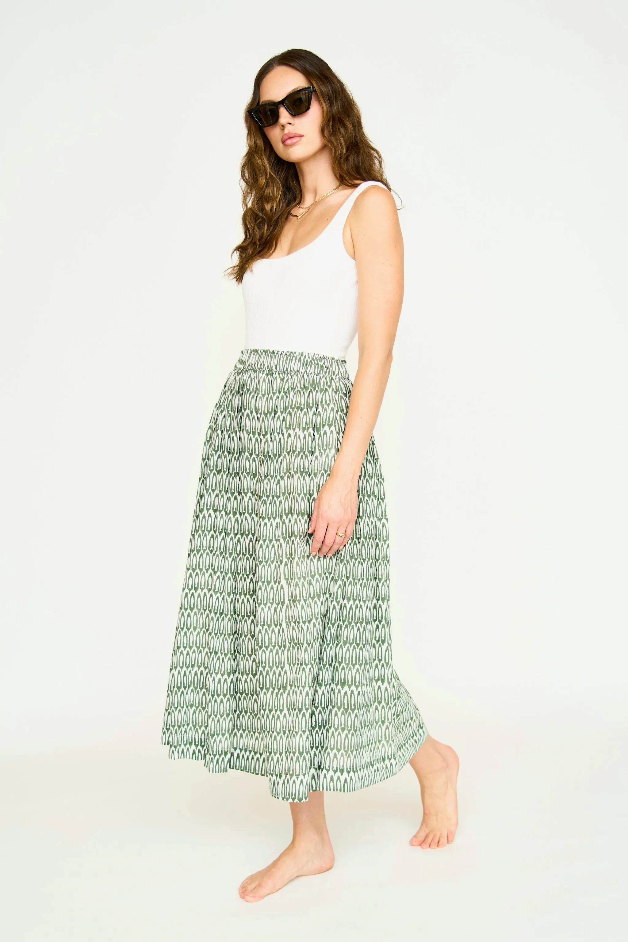 Verona Skirt in Kelp Minnow sold by Mirth product image thumbnail 3