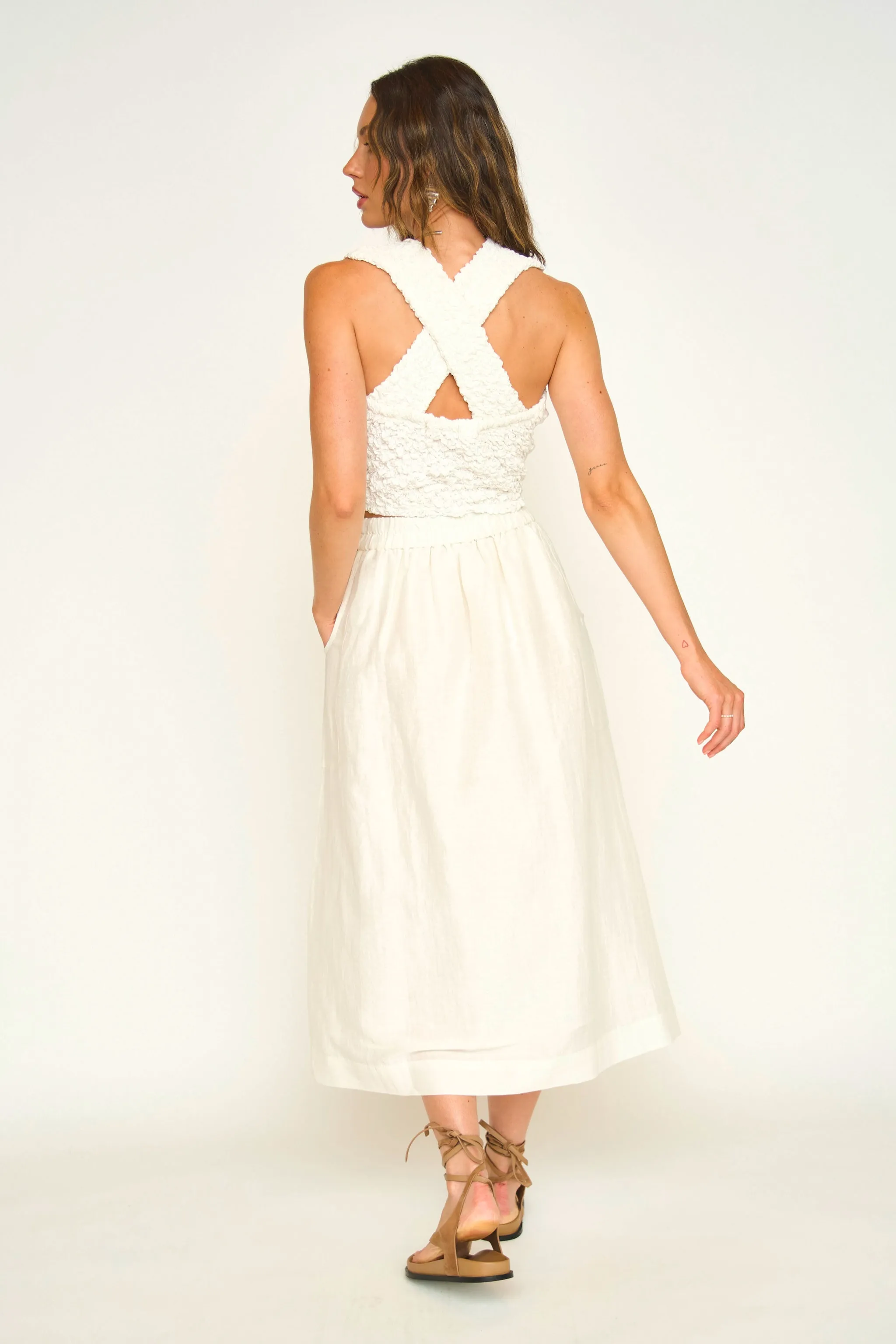 Verona Skirt in White sold by Mirth product image thumbnail 5