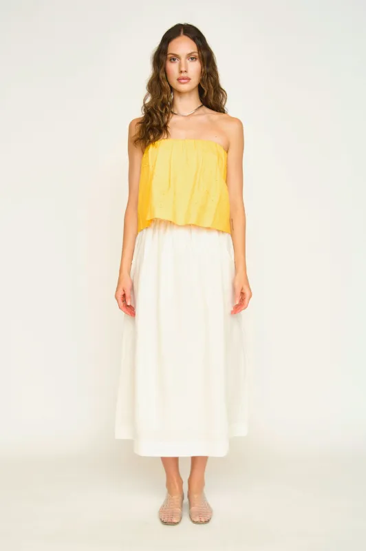 Verona Skirt in White sold by Mirth