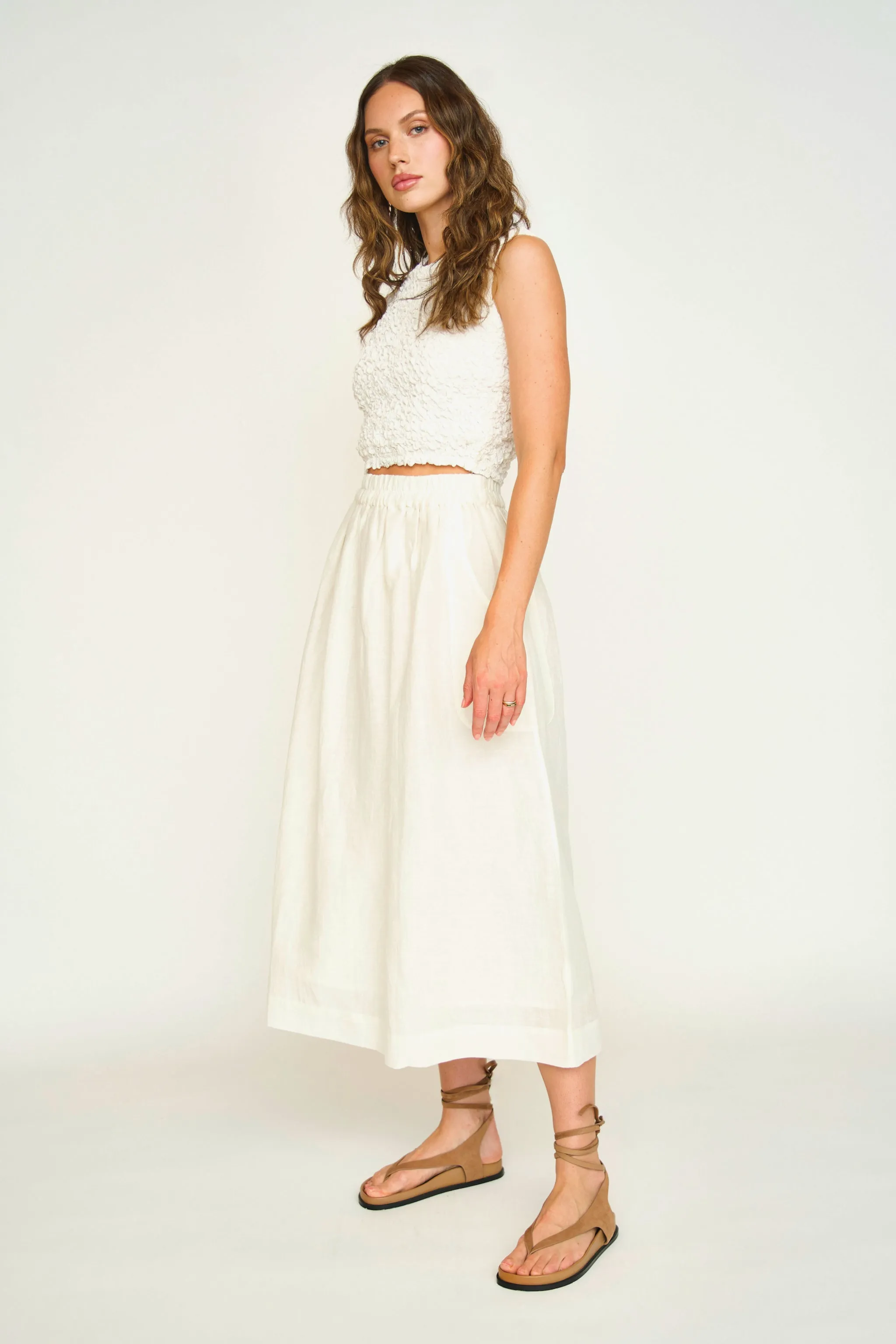 Verona Skirt in White sold by Mirth product image thumbnail 3
