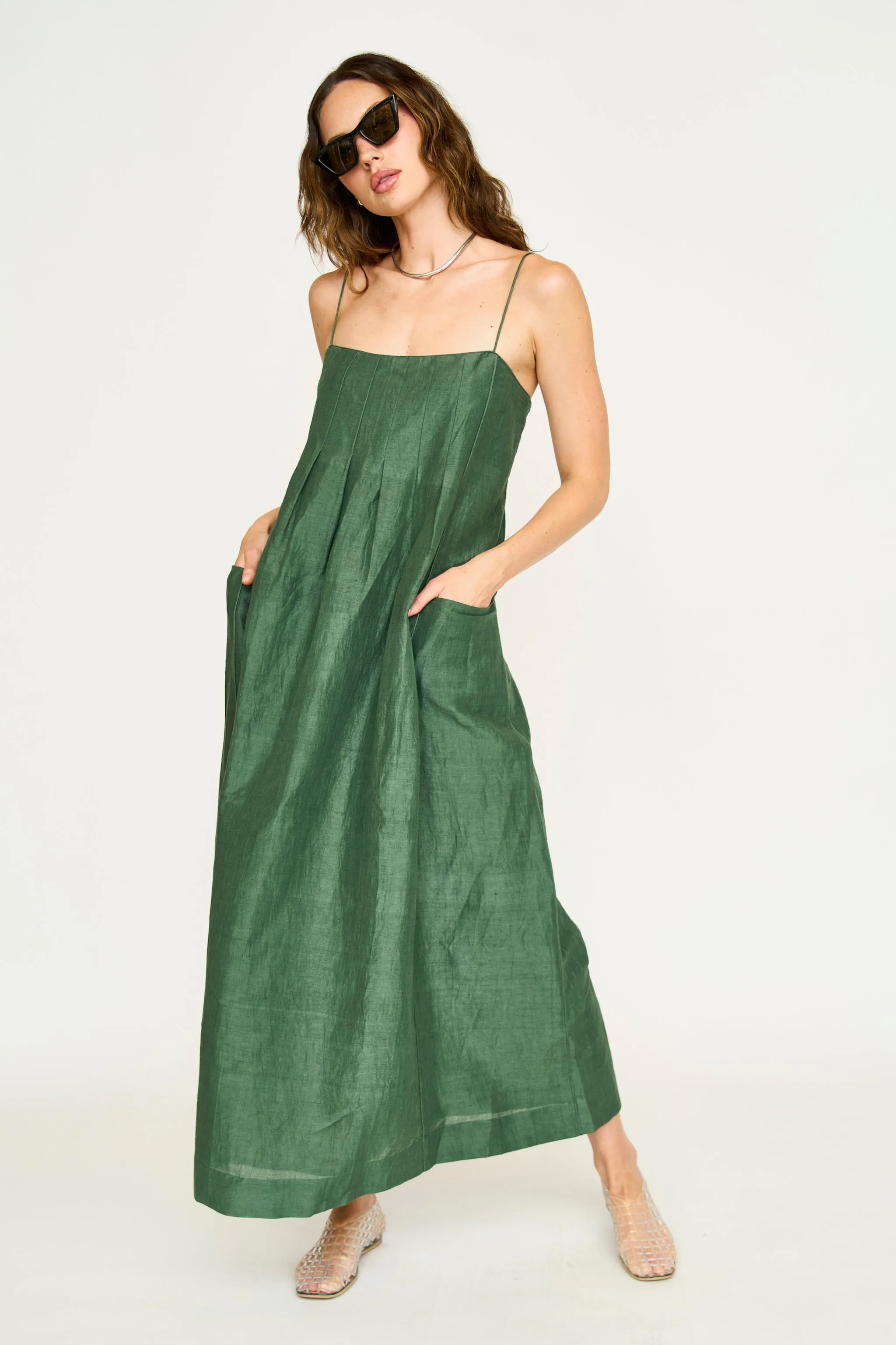 Zuma Dress in Kelp sold by Mirth product image thumbnail 5