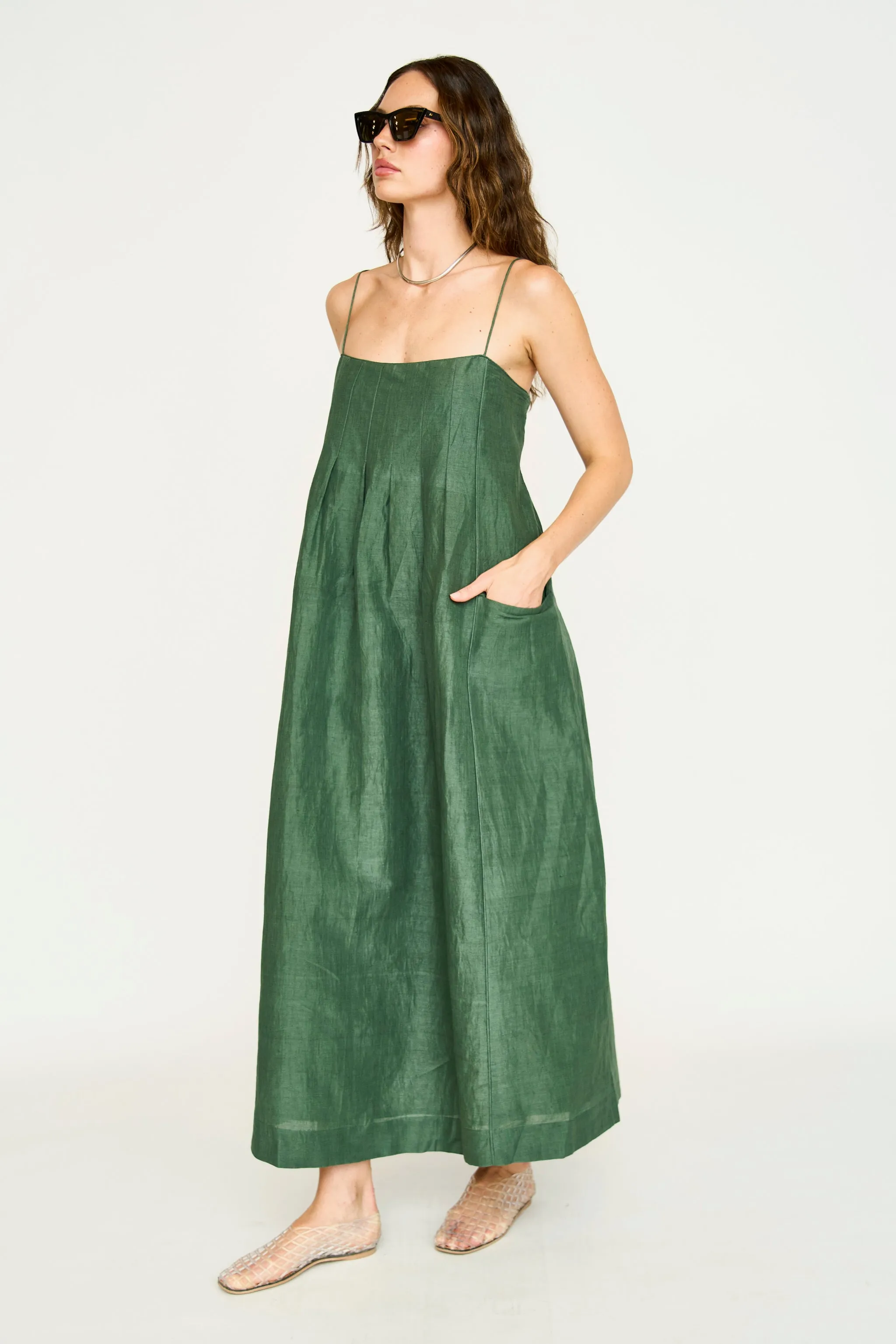 Zuma Dress in Kelp sold by Mirth product image thumbnail 3