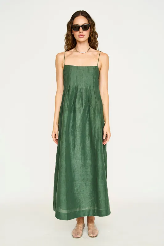 Zuma Dress in Kelp sold by Mirth