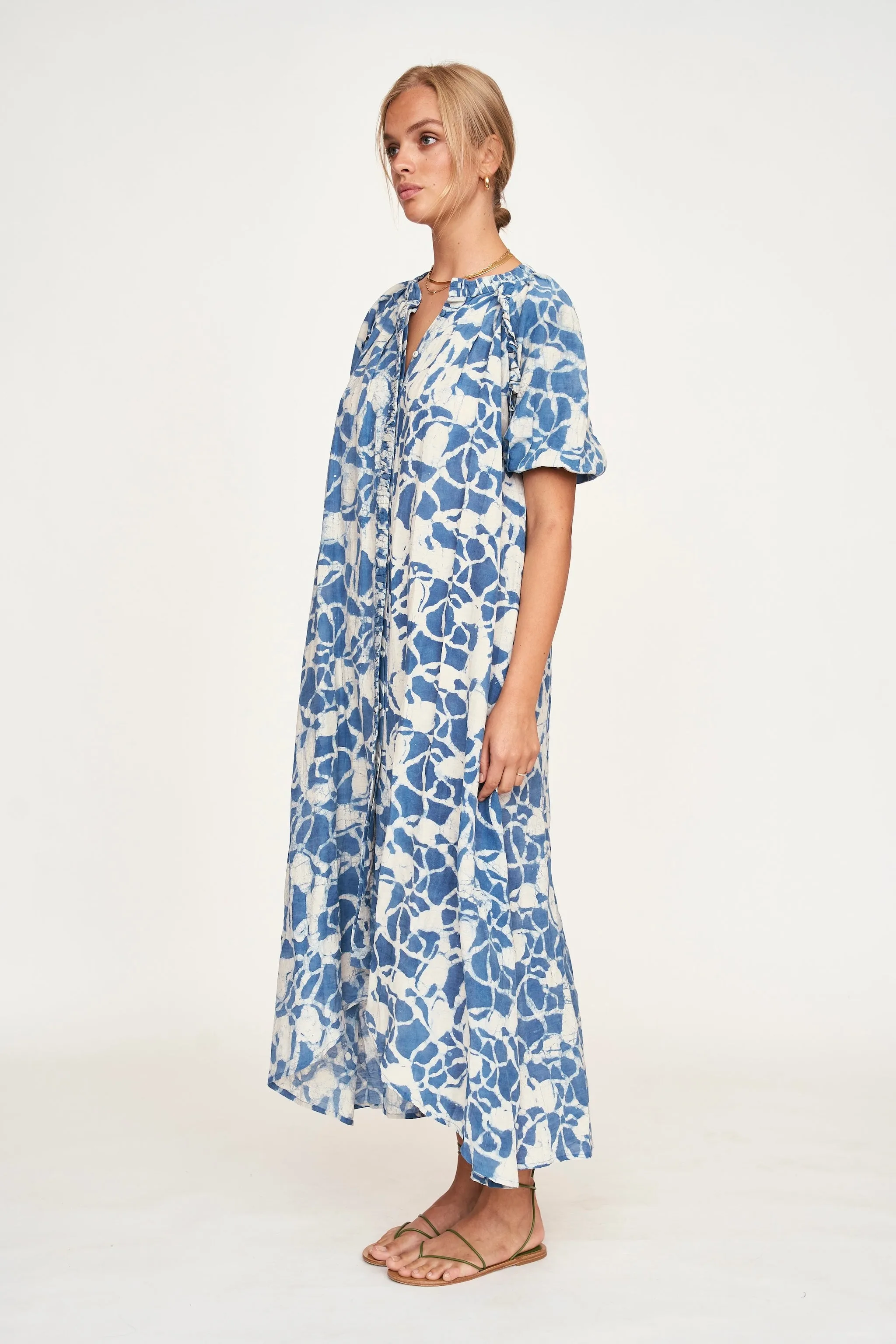 Somerset Dress in Indigo Crackle sold by Mirth product image thumbnail 5