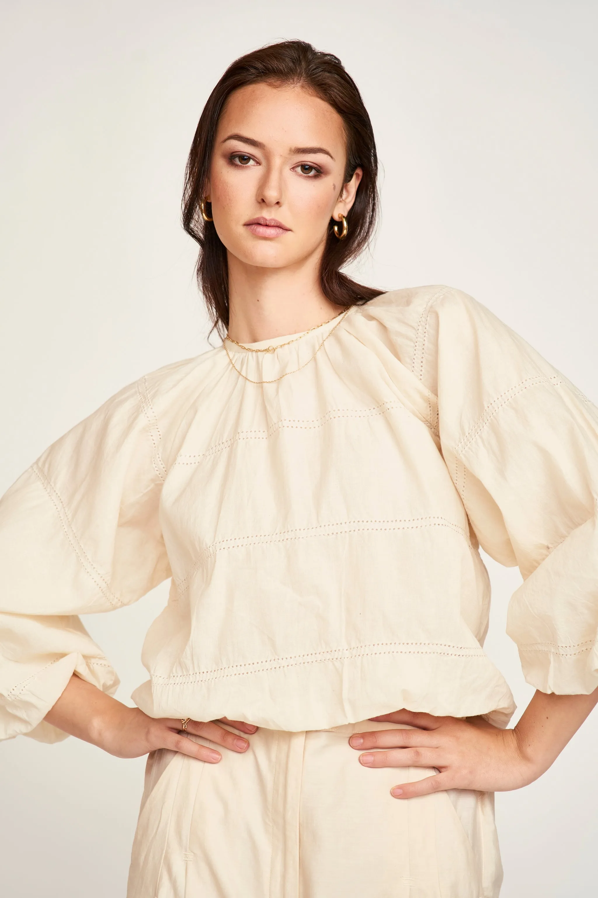 Andaman Top in Alabaster sold by Mirth product image thumbnail 2