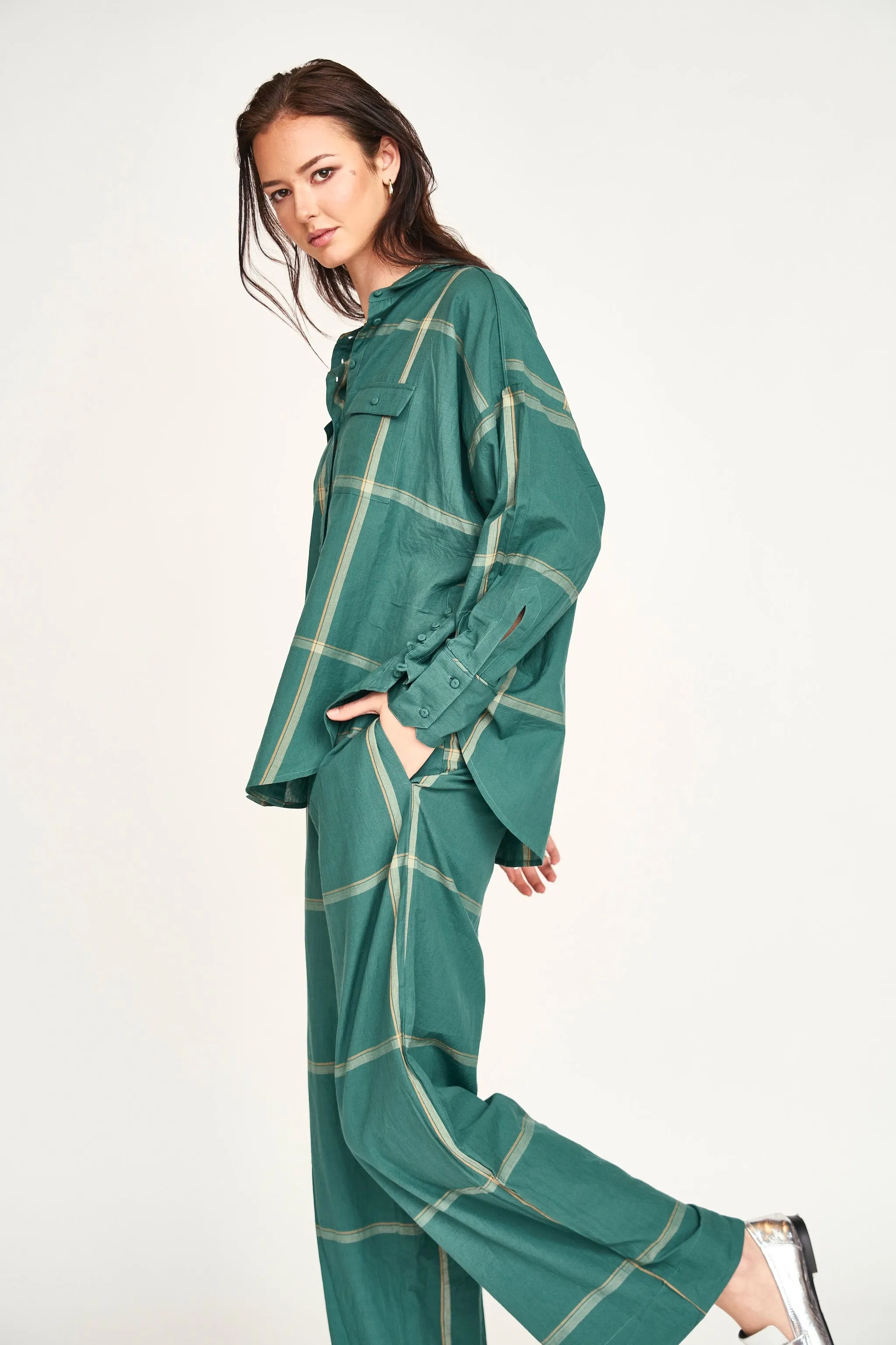 Baden Pant in Mallard Plaid sold by Mirth product image thumbnail 2