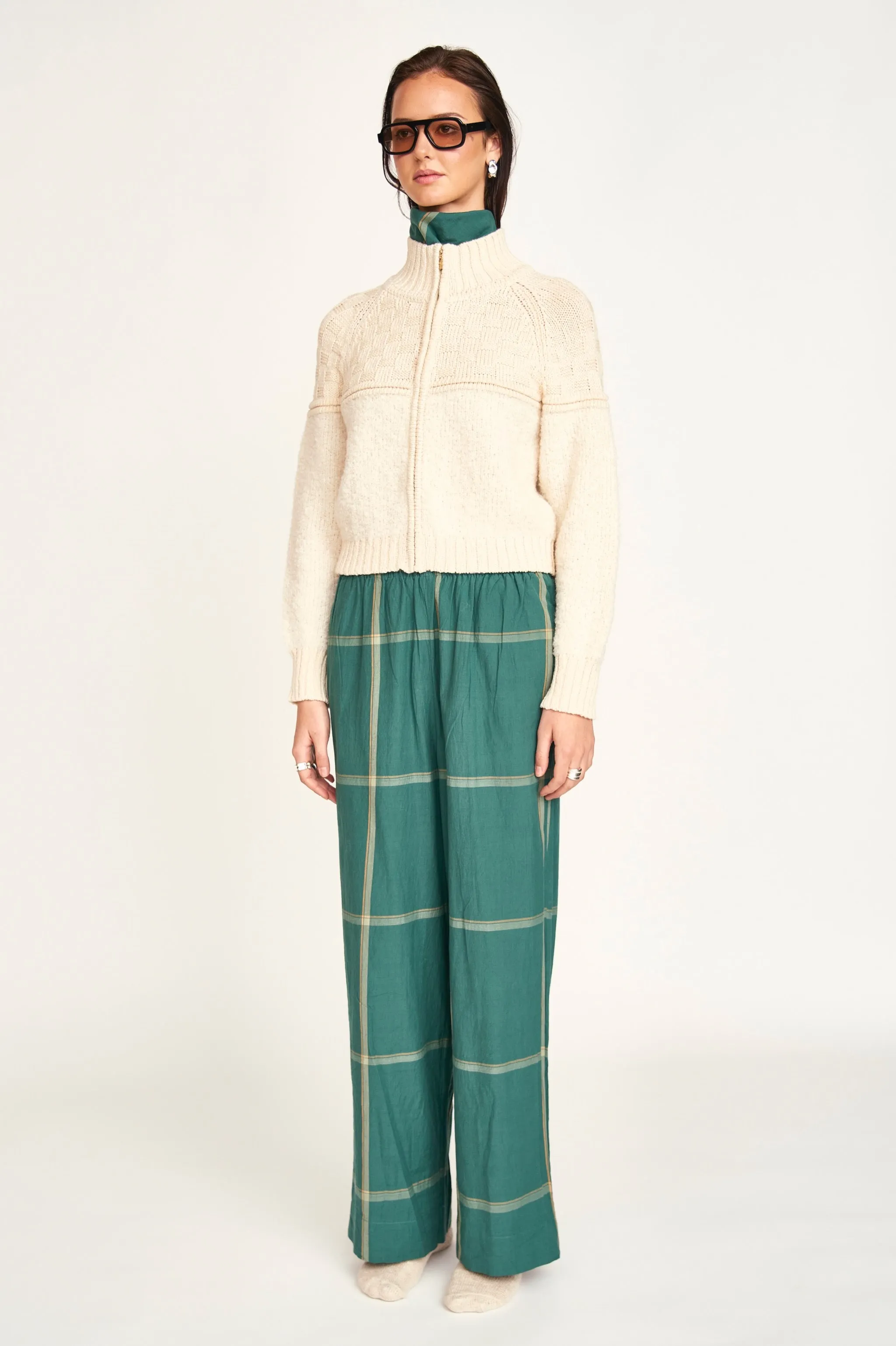 Baden Pant in Mallard Plaid sold by Mirth