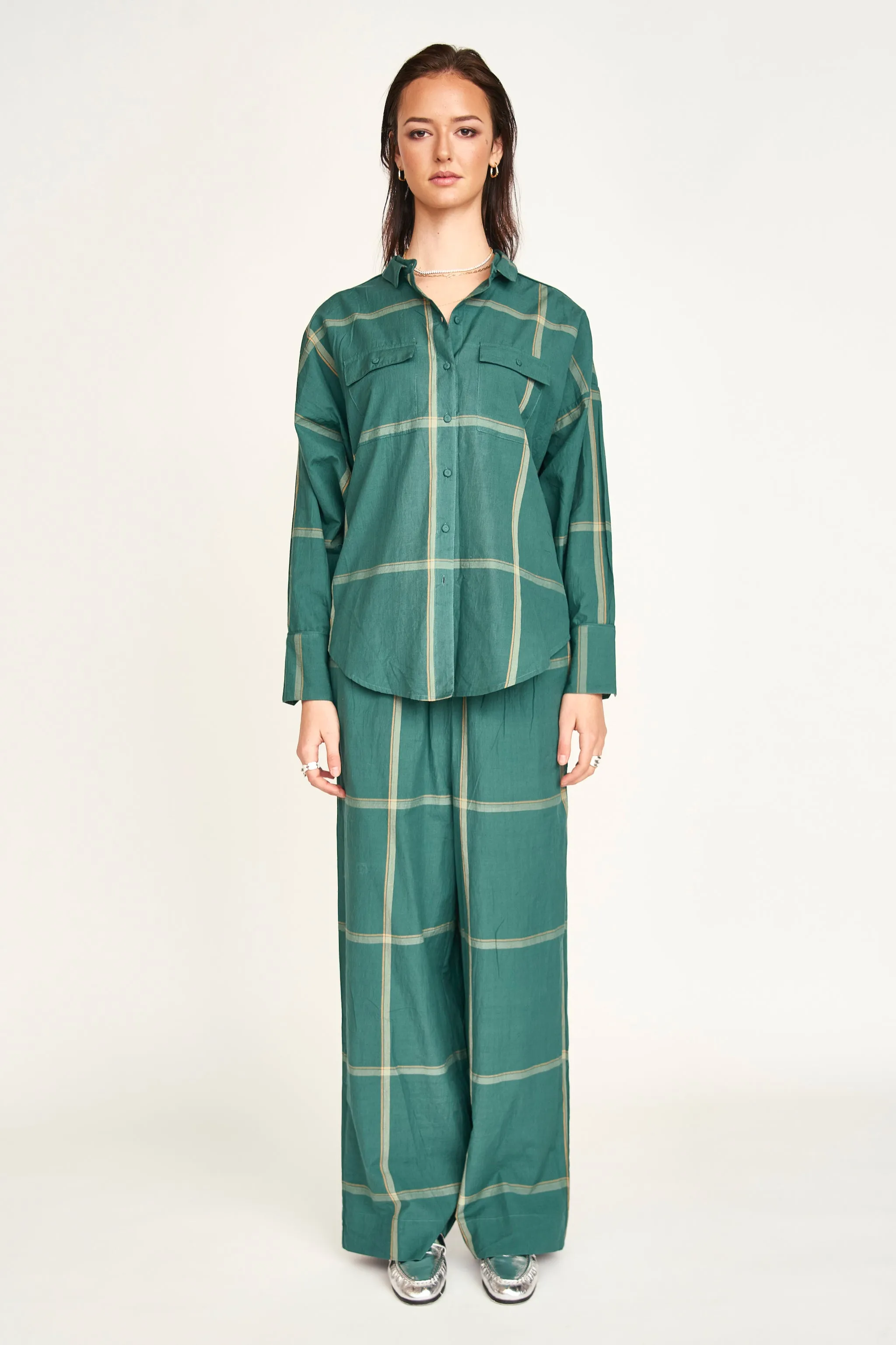 Kyoto Shirt in Mallard Plaid sold by Mirth product image thumbnail 3