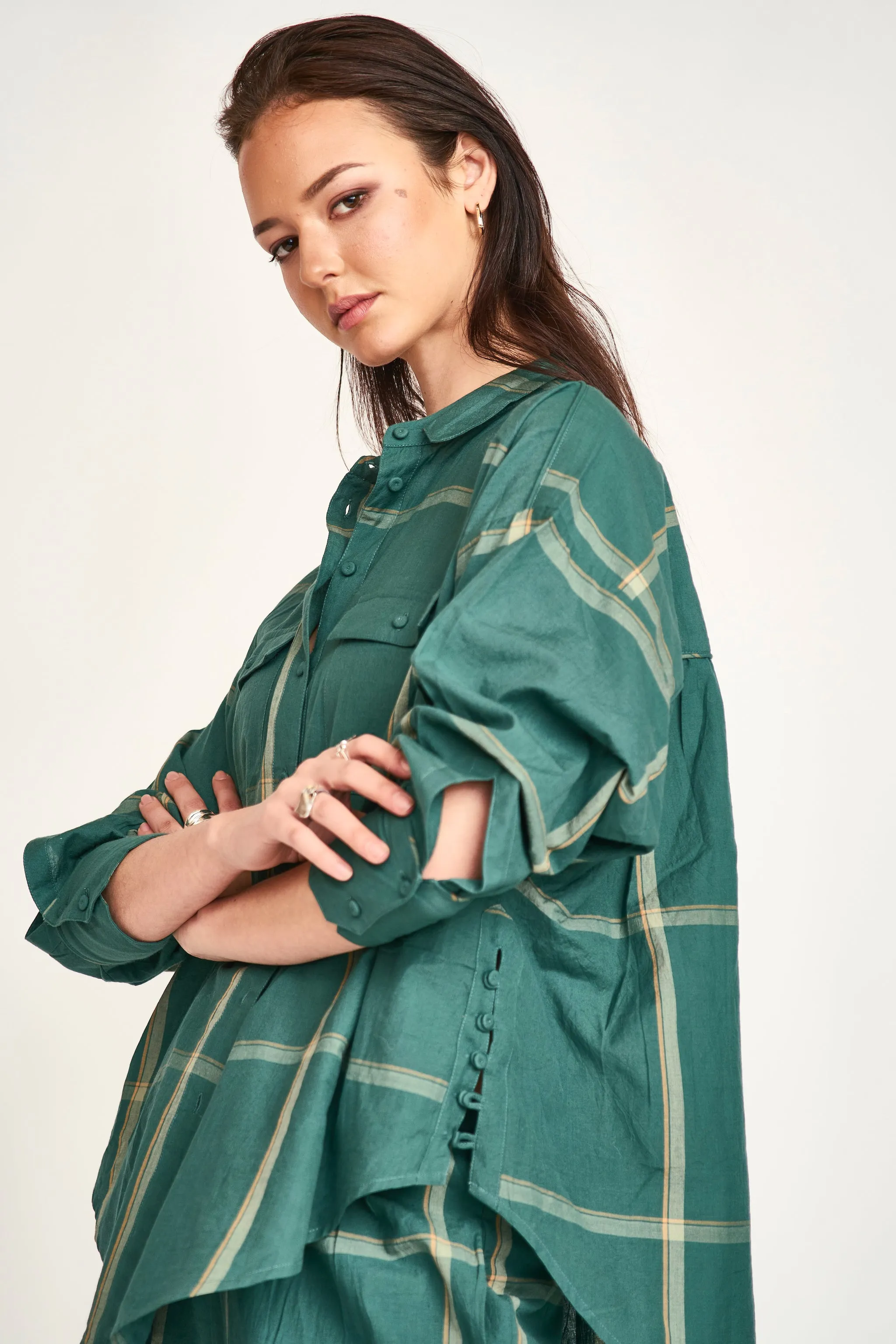 Kyoto Shirt in Mallard Plaid sold by Mirth product image thumbnail 2