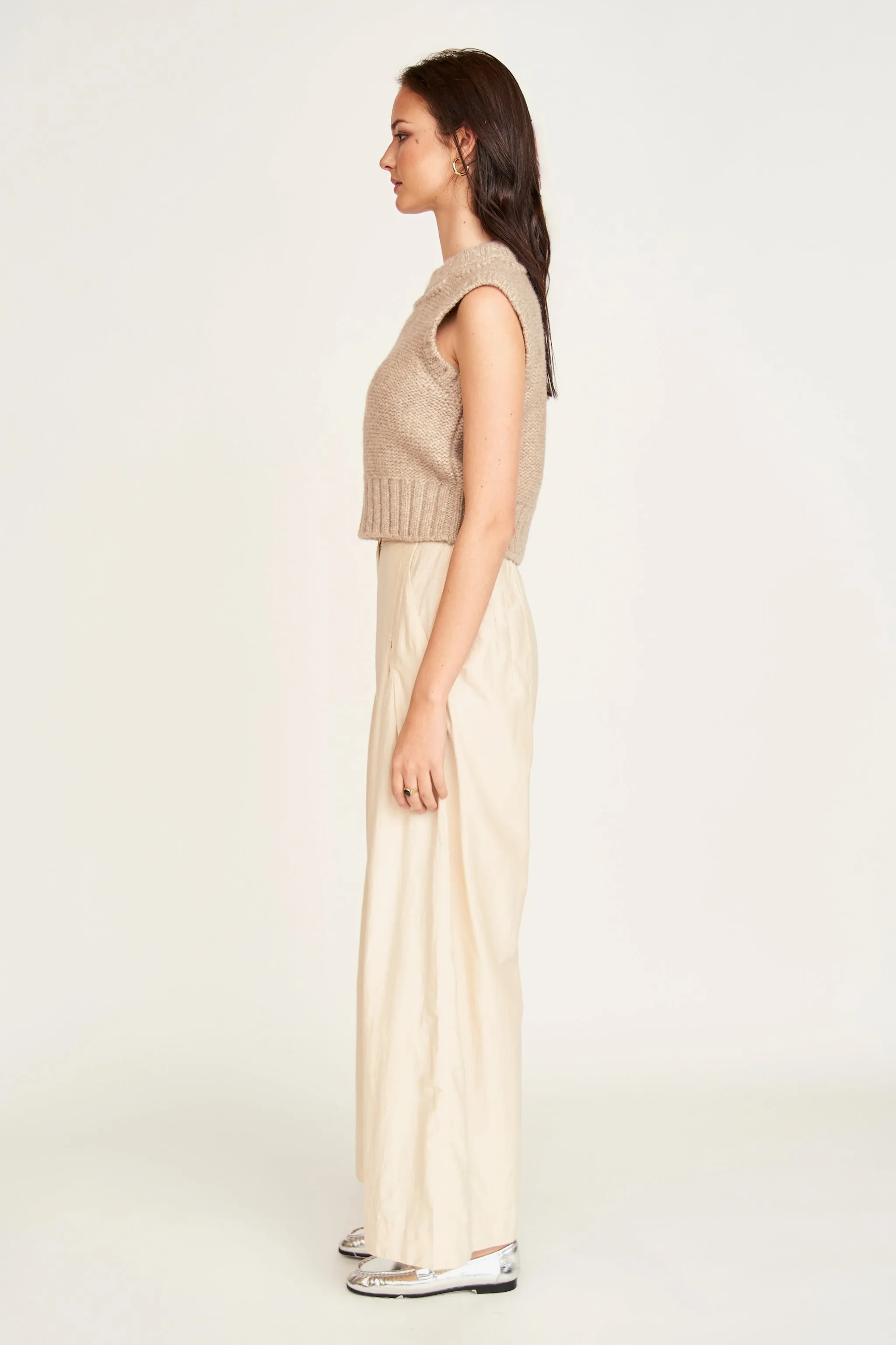 Marin Shell Vest in Graham Cracker sold by Mirth product image thumbnail 4