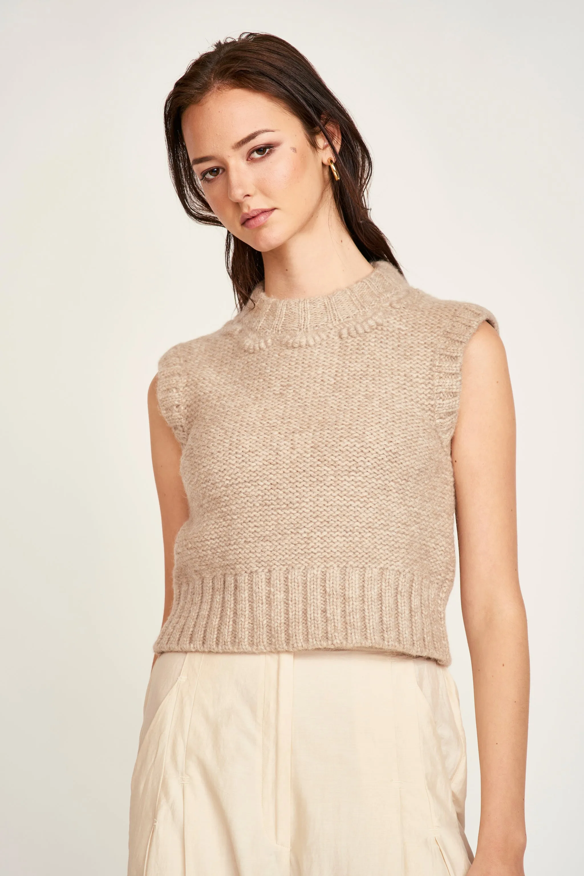 Marin Shell Vest in Graham Cracker sold by Mirth product image thumbnail 2