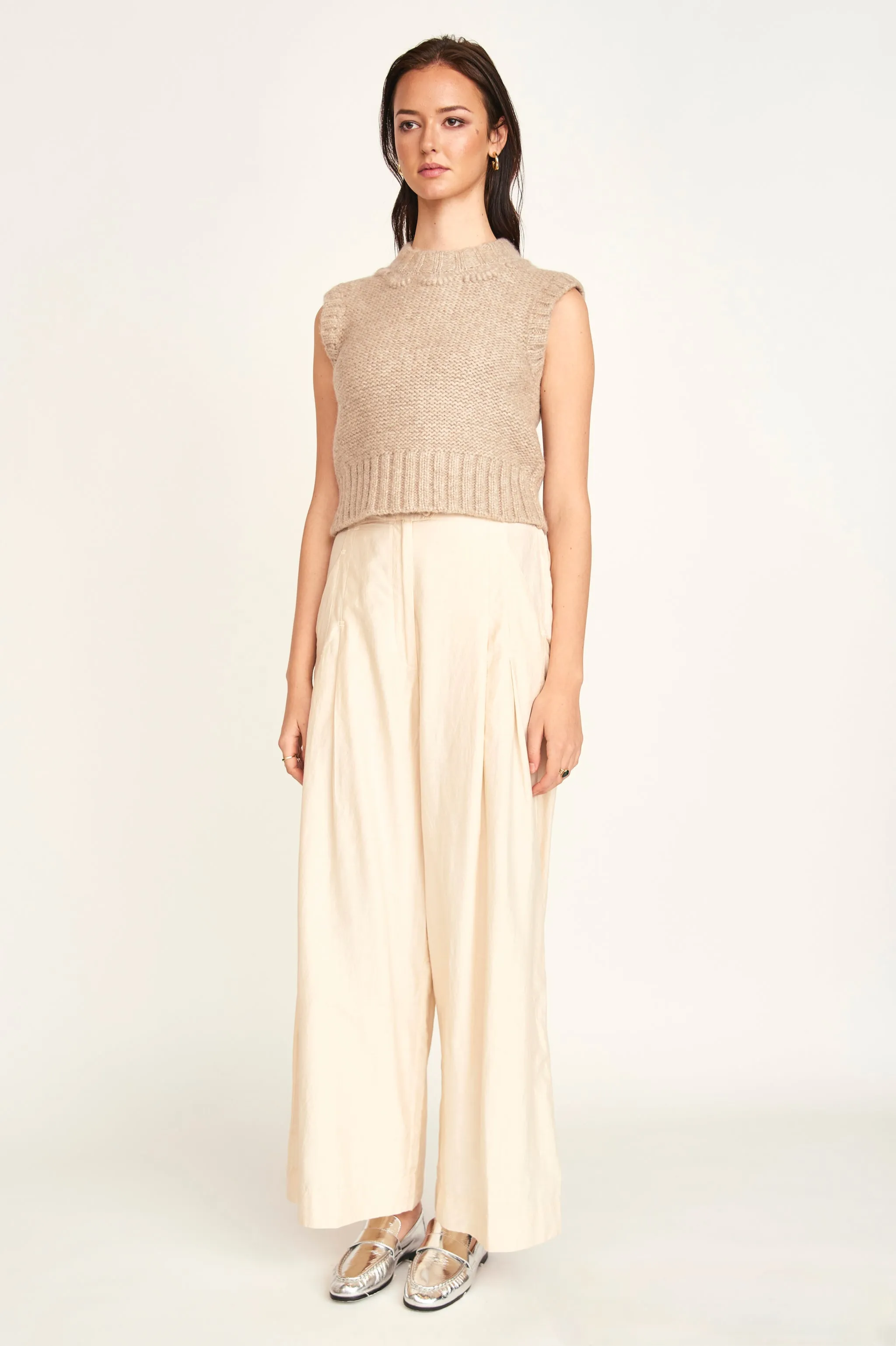 Marin Shell Vest in Graham Cracker sold by Mirth product image thumbnail 3