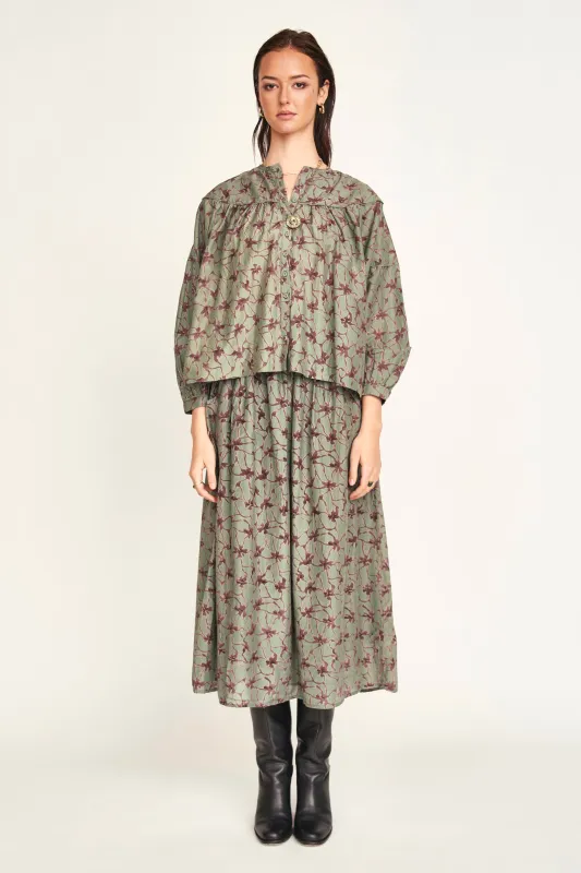 Oslo Blouse in Shadow Kudzu sold by Mirth