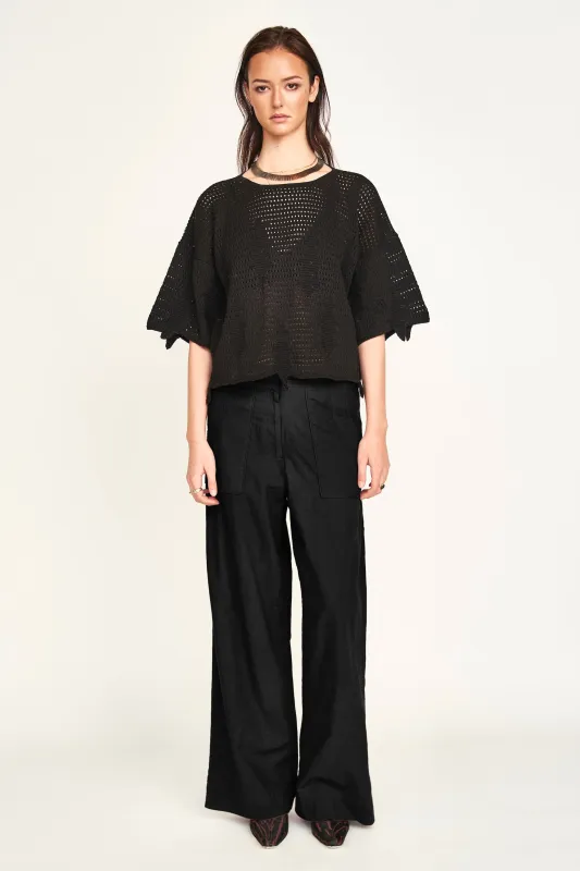 Tivot Pant in Black made by Mirth