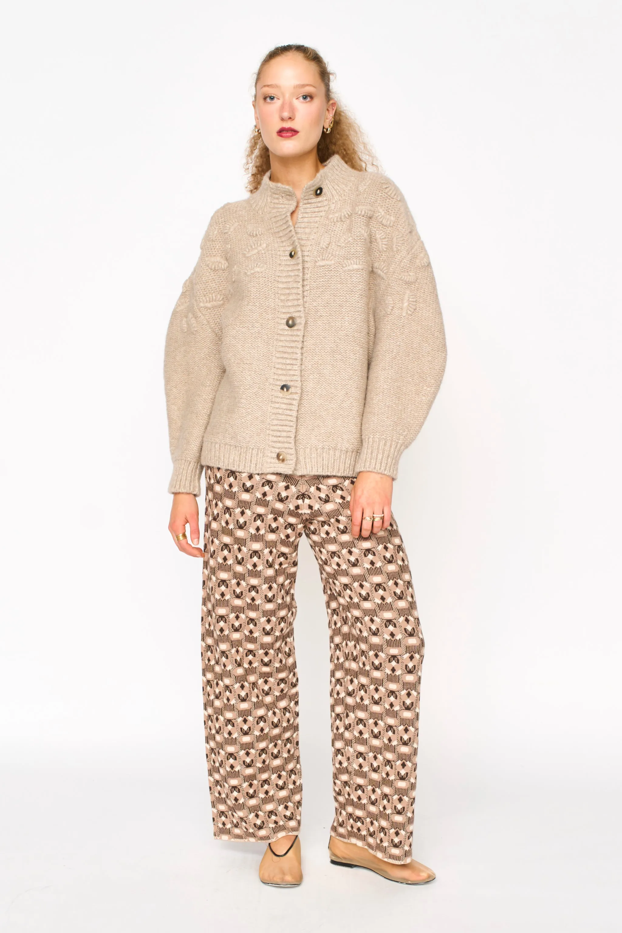 Cusco Shell Cardigan in Graham Cracker sold by Mirth