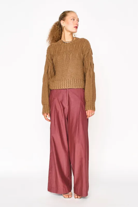 Cusco Teardrop Pullover in Rust sold by Mirth