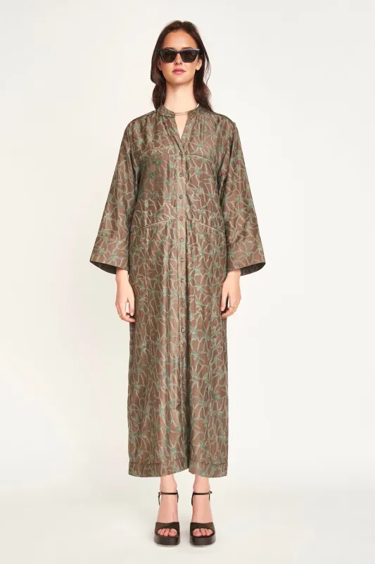Malmo Dress in Molten Kudzu sold by Mirth