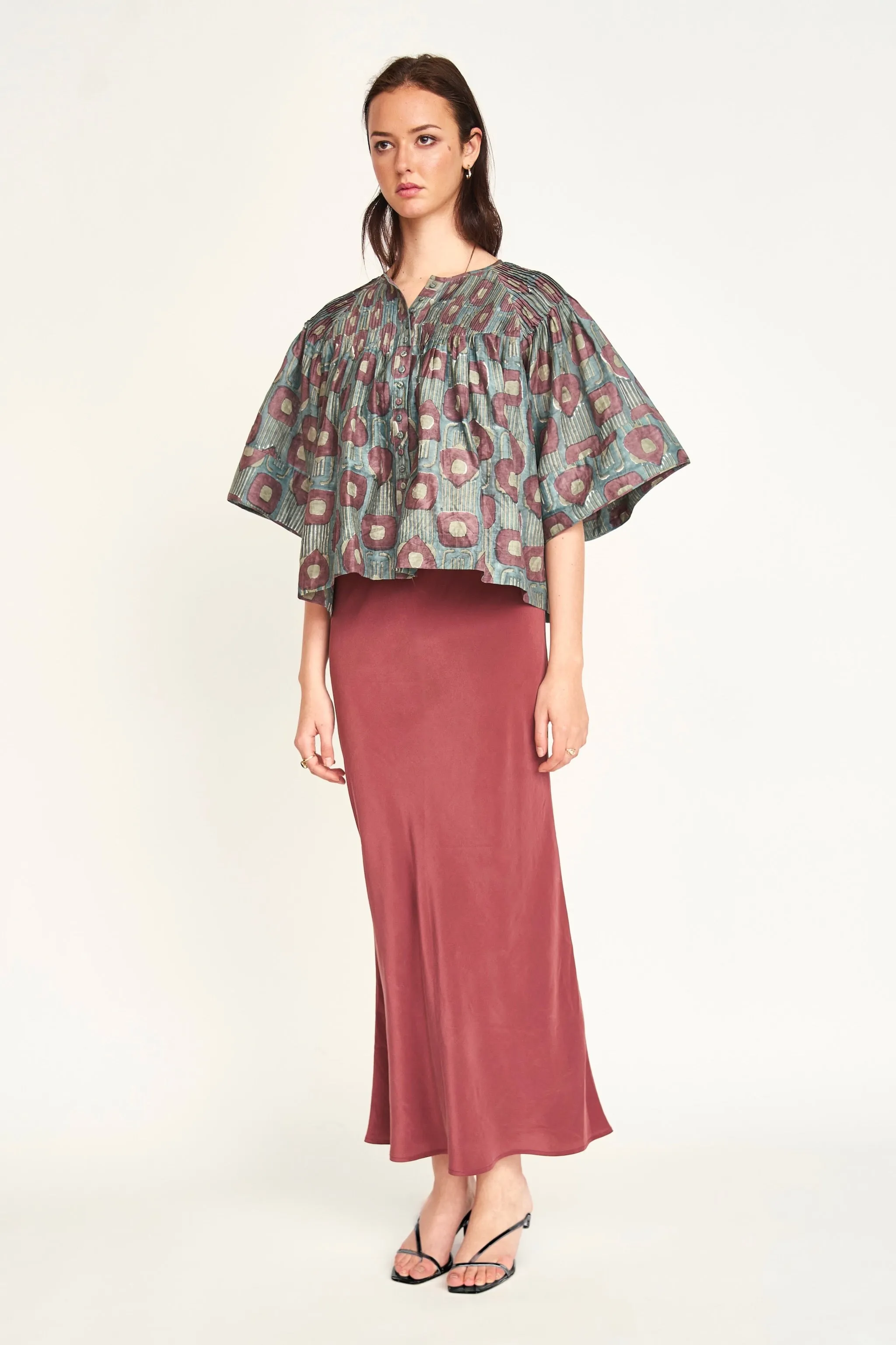 Santander Skirt in Merlot sold by Mirth product image thumbnail 4