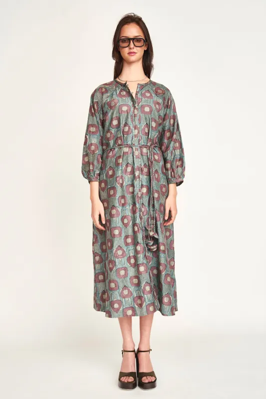 Somerset Dress in Mallard Coeur sold by Mirth