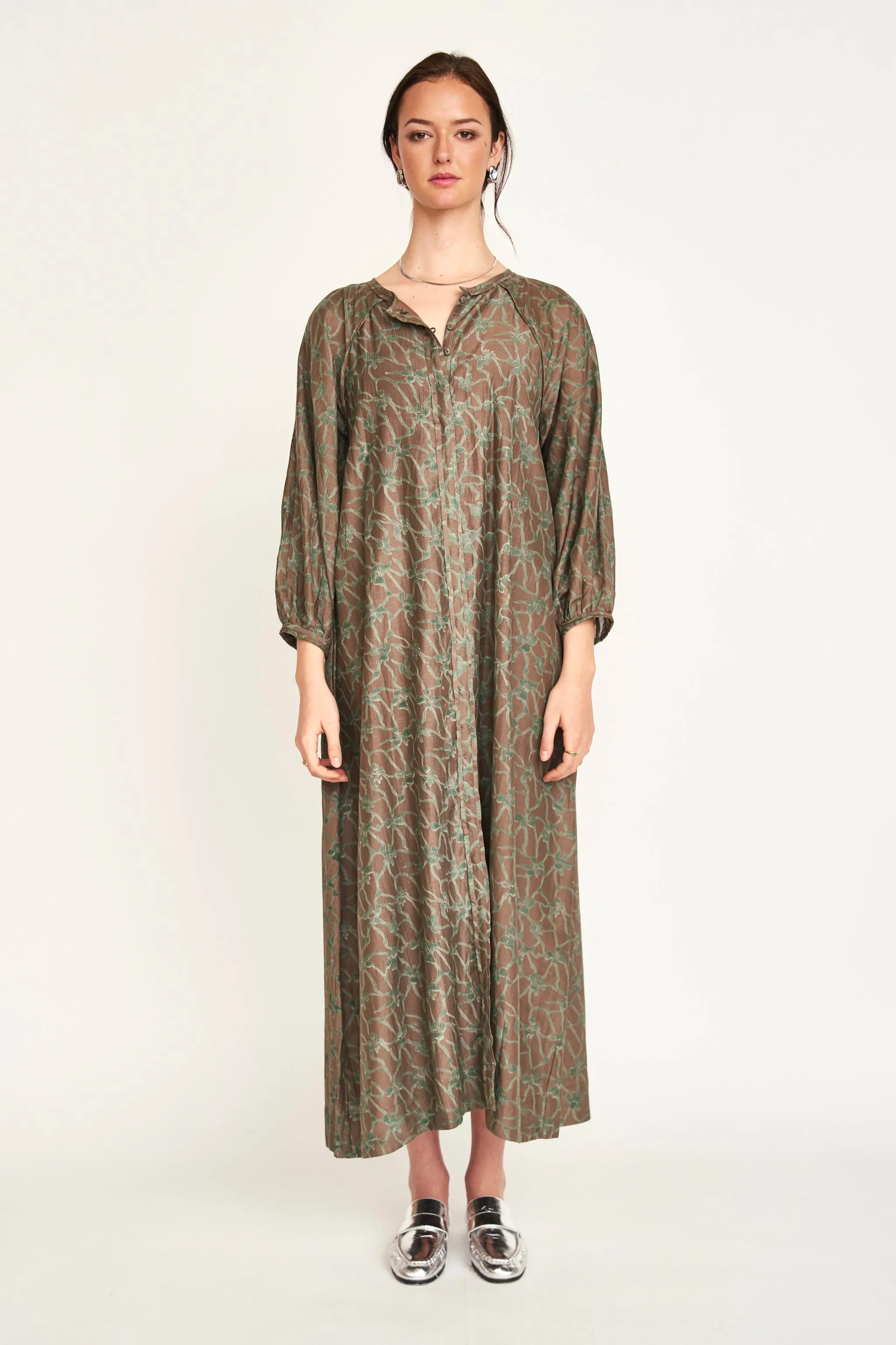 Somerset Dress in Molten Kudzu sold by Mirth product image thumbnail 5