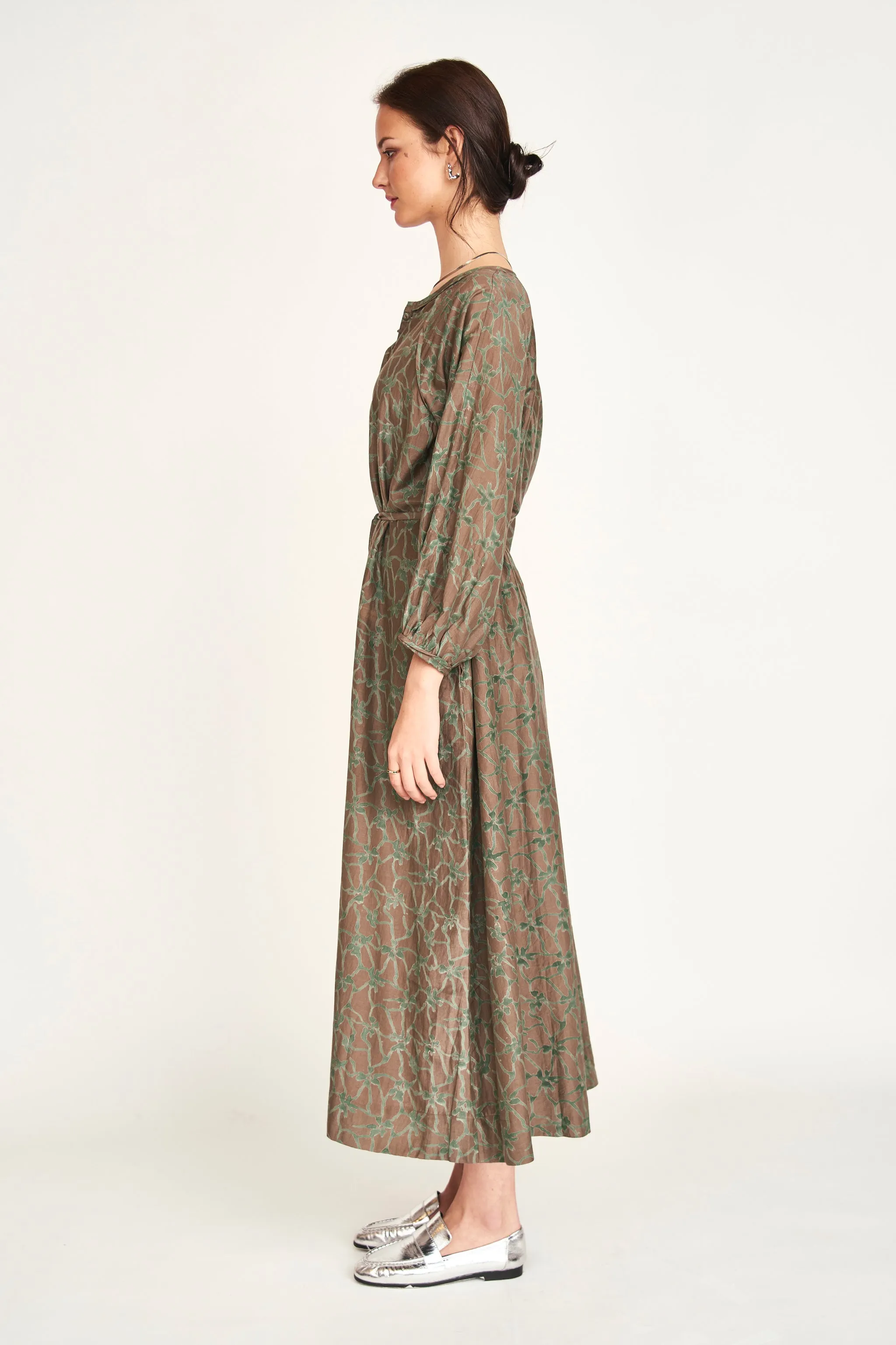 Somerset Dress in Molten Kudzu sold by Mirth product image thumbnail 3