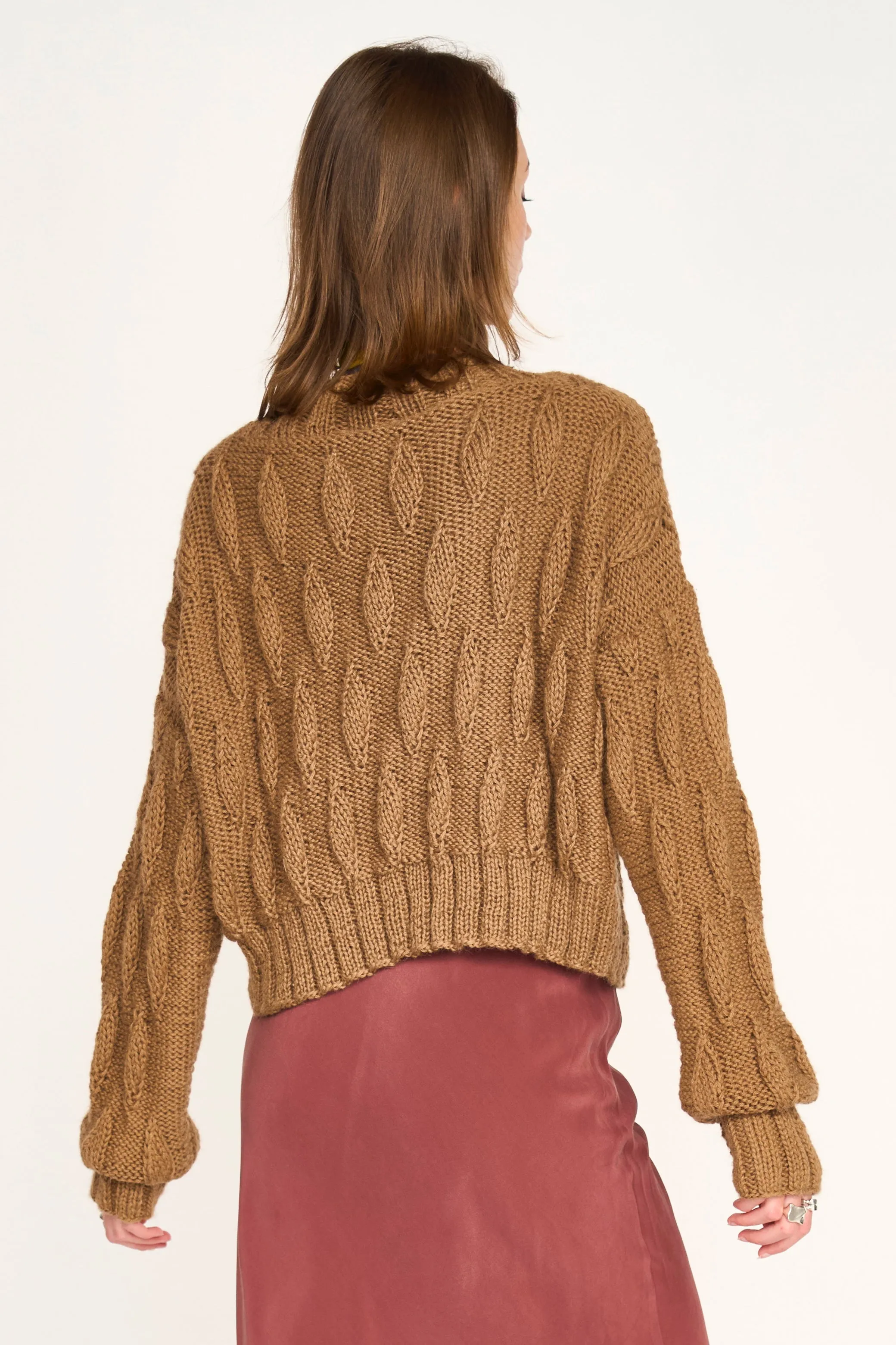 Wimberley Teardrop Cardigan in Rust sold by Mirth product image thumbnail 4