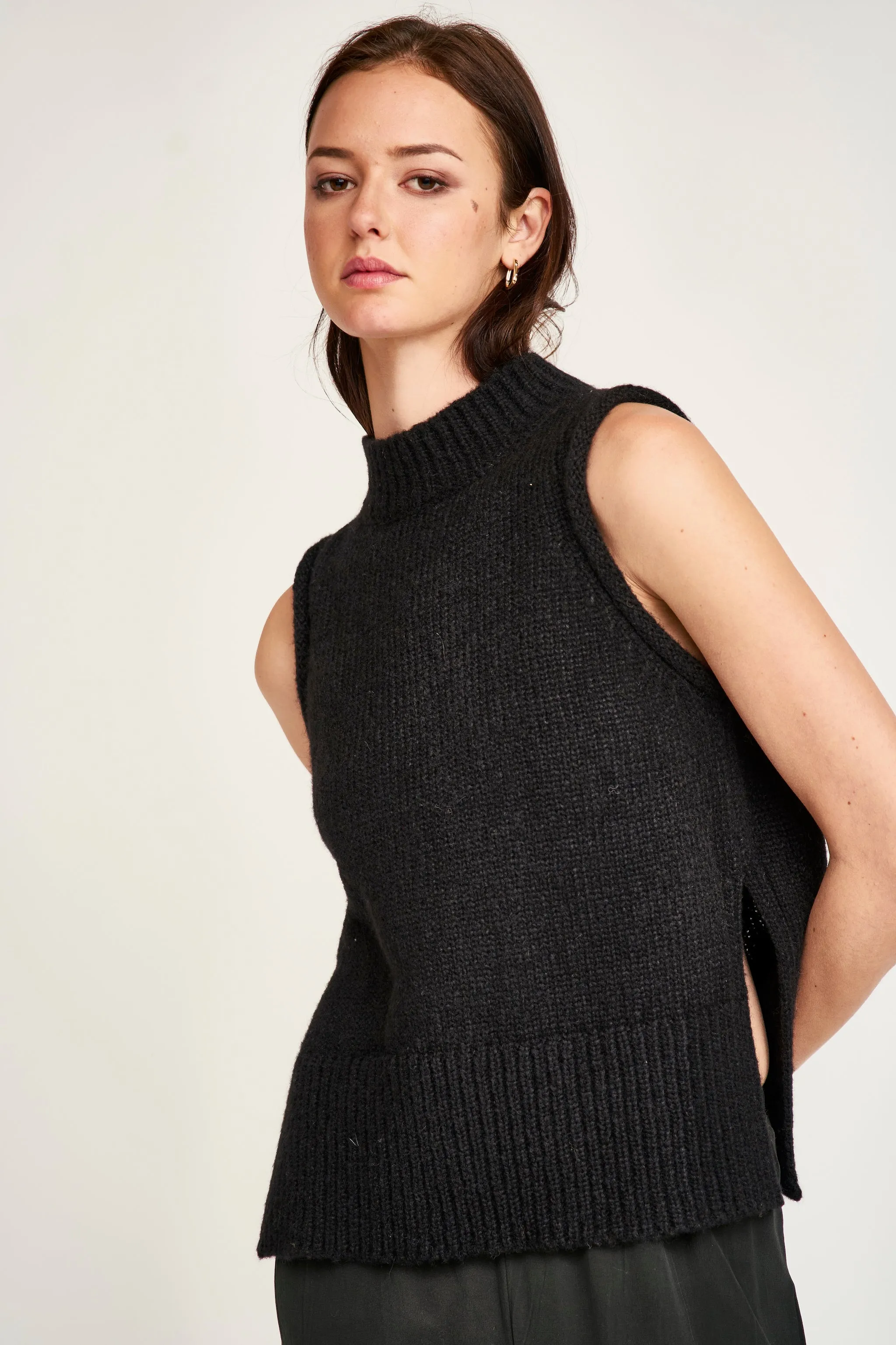 Aspen Open Side Vest in Black sold by Mirth product image thumbnail 2