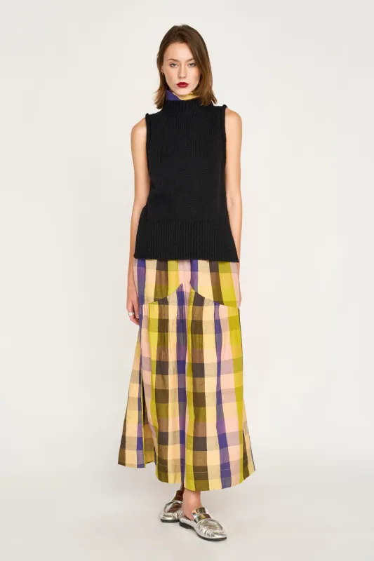 Aspen Open Side Vest in Black sold by Mirth