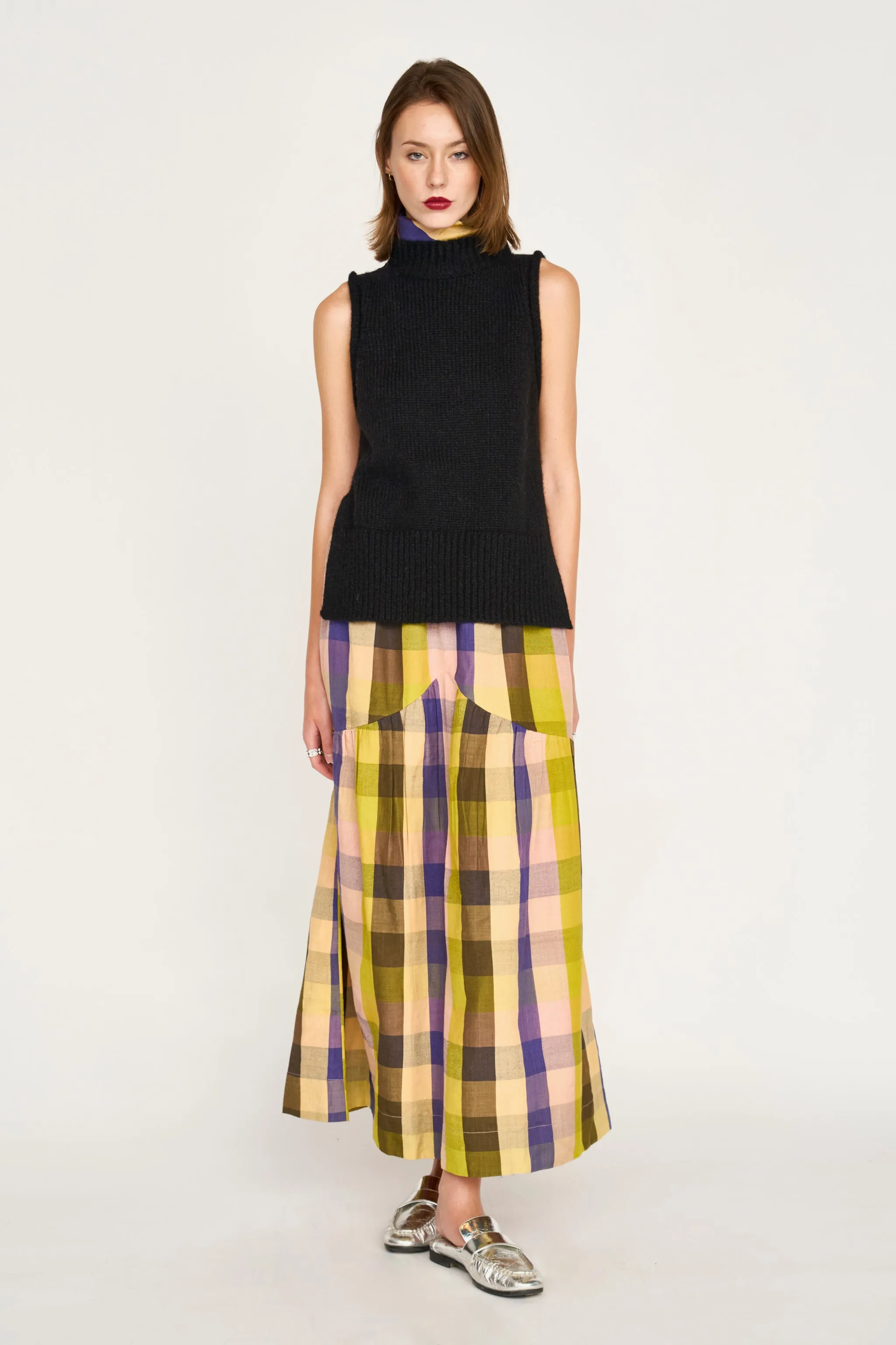 Aspen Open Side Vest in Black sold by Mirth