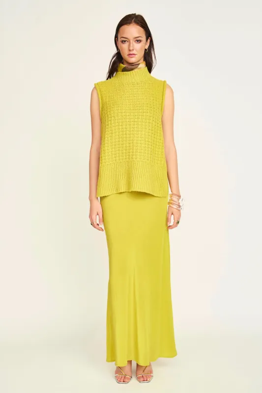 Aspen Sweater Vest in Citronelle sold by Mirth