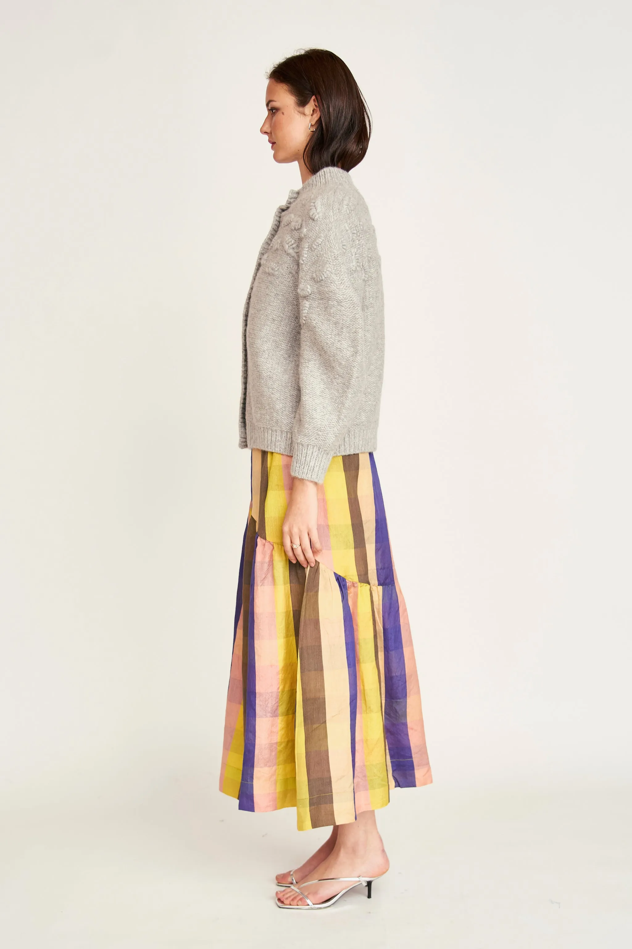 Cusco Shell Cardigan in Dove Grey sold by Mirth product image thumbnail 4