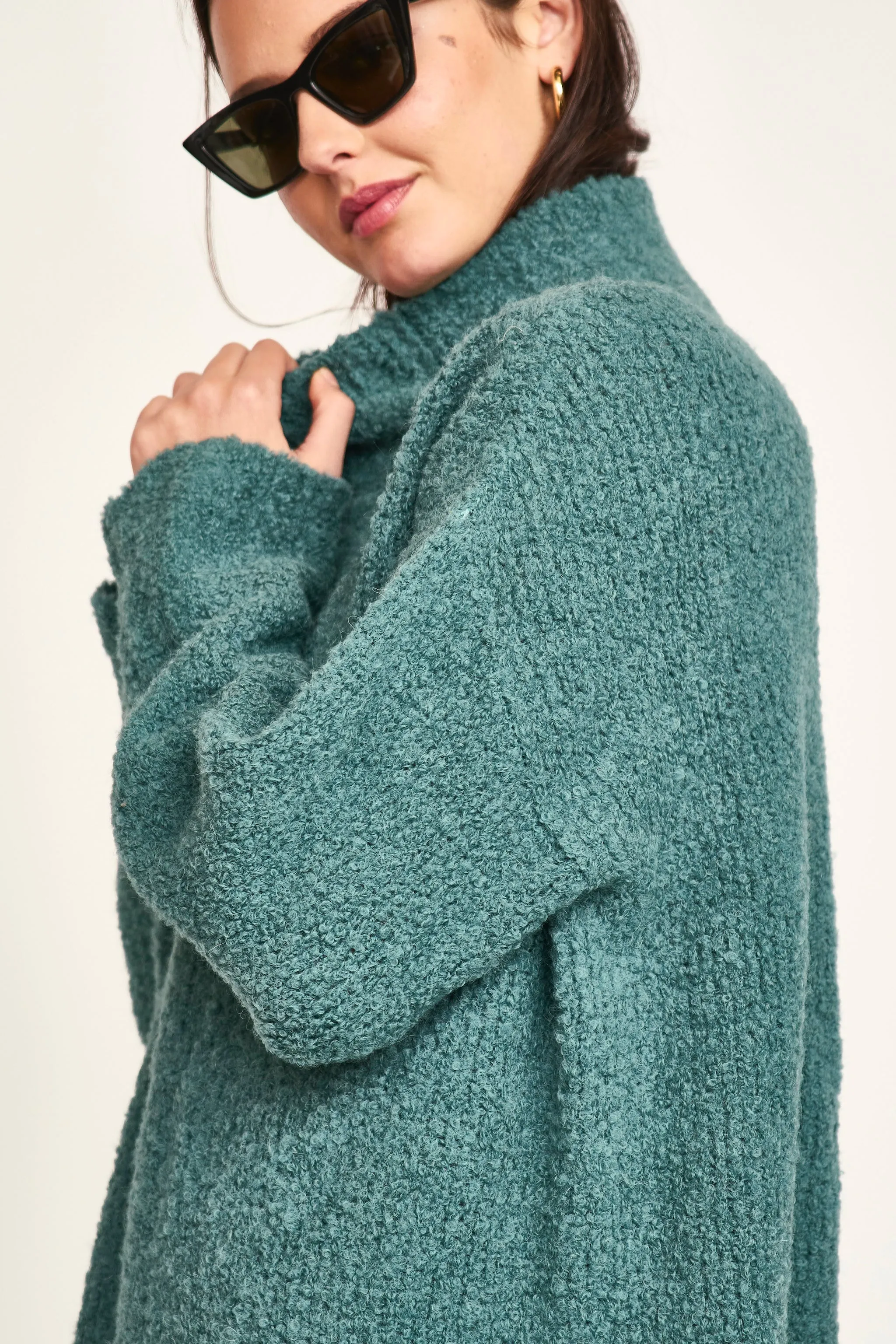 Salida Boucle Turtleneck in Spruce sold by Mirth product image thumbnail 2