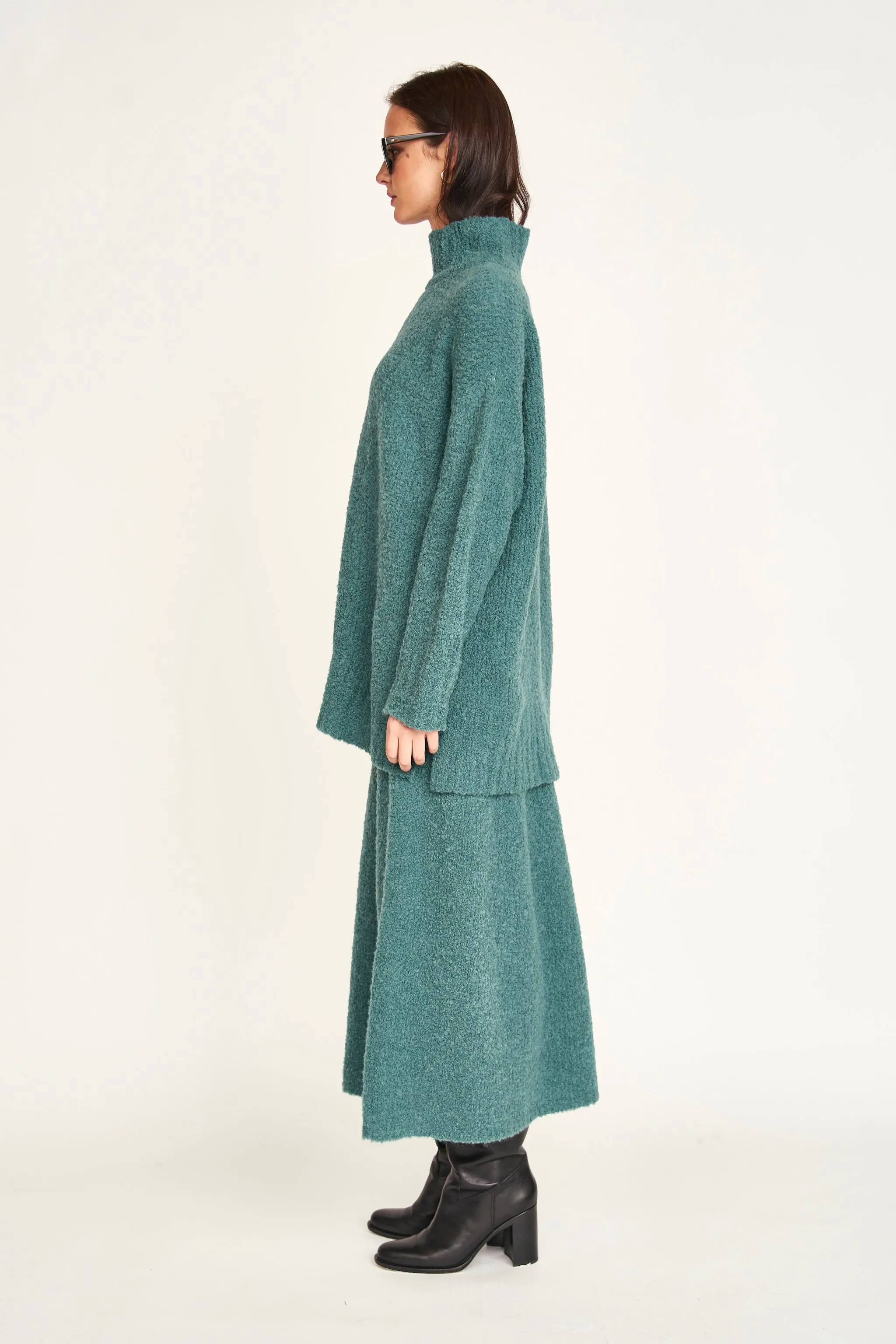 Salida Boucle Turtleneck in Spruce sold by Mirth product image thumbnail 4