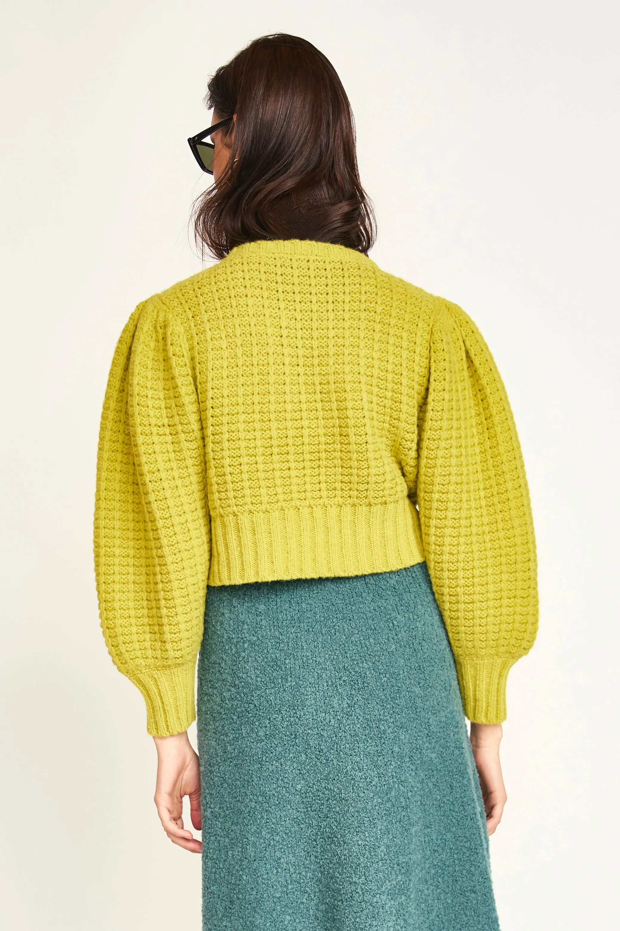 Valmorel Puff Sleeve Pullover in Citronelle sold by Mirth product image thumbnail 5