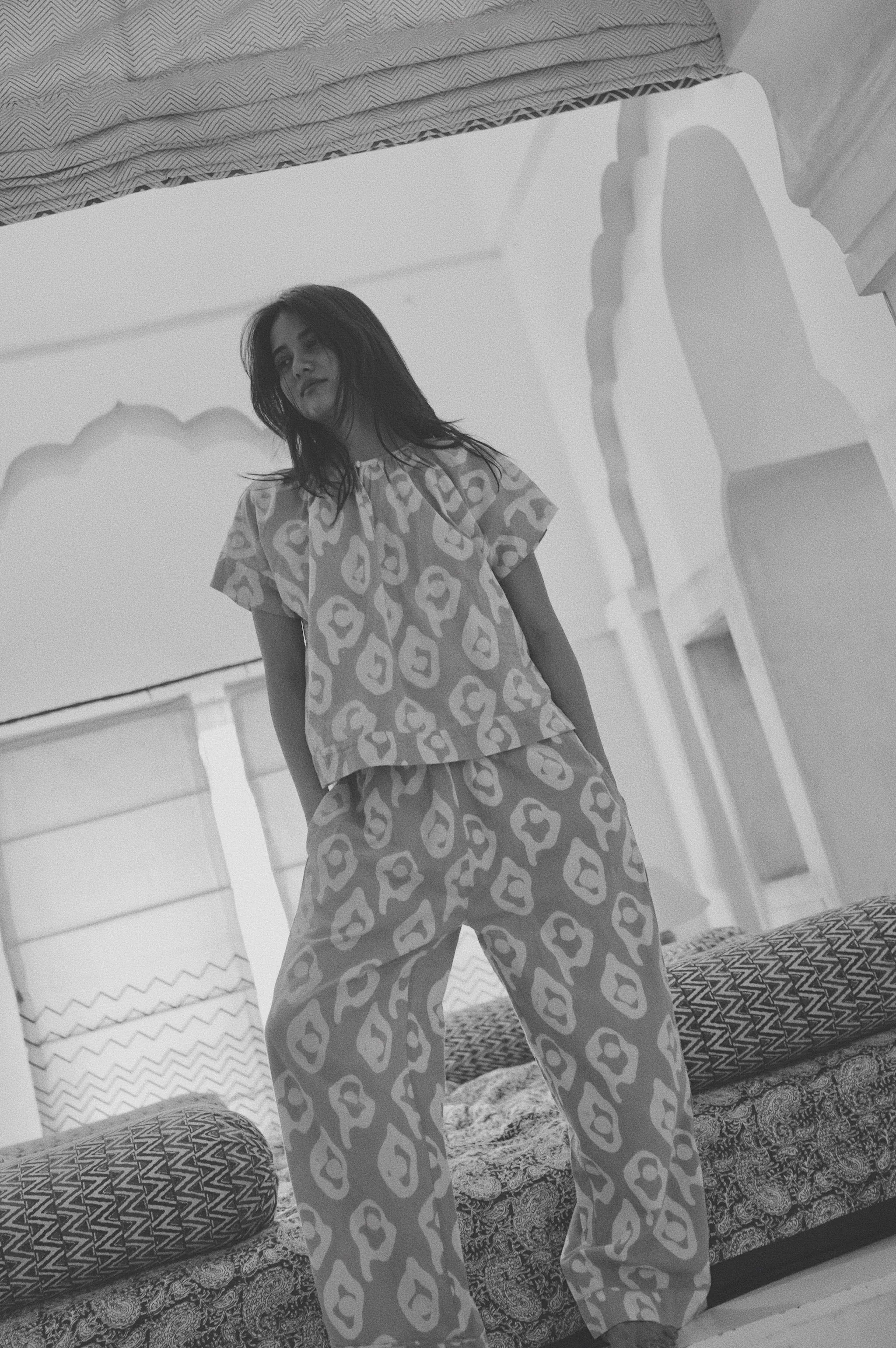 Pajama Pant Set in Candy Oyster (Ships mid-January) sold by Mirth product image thumbnail 4