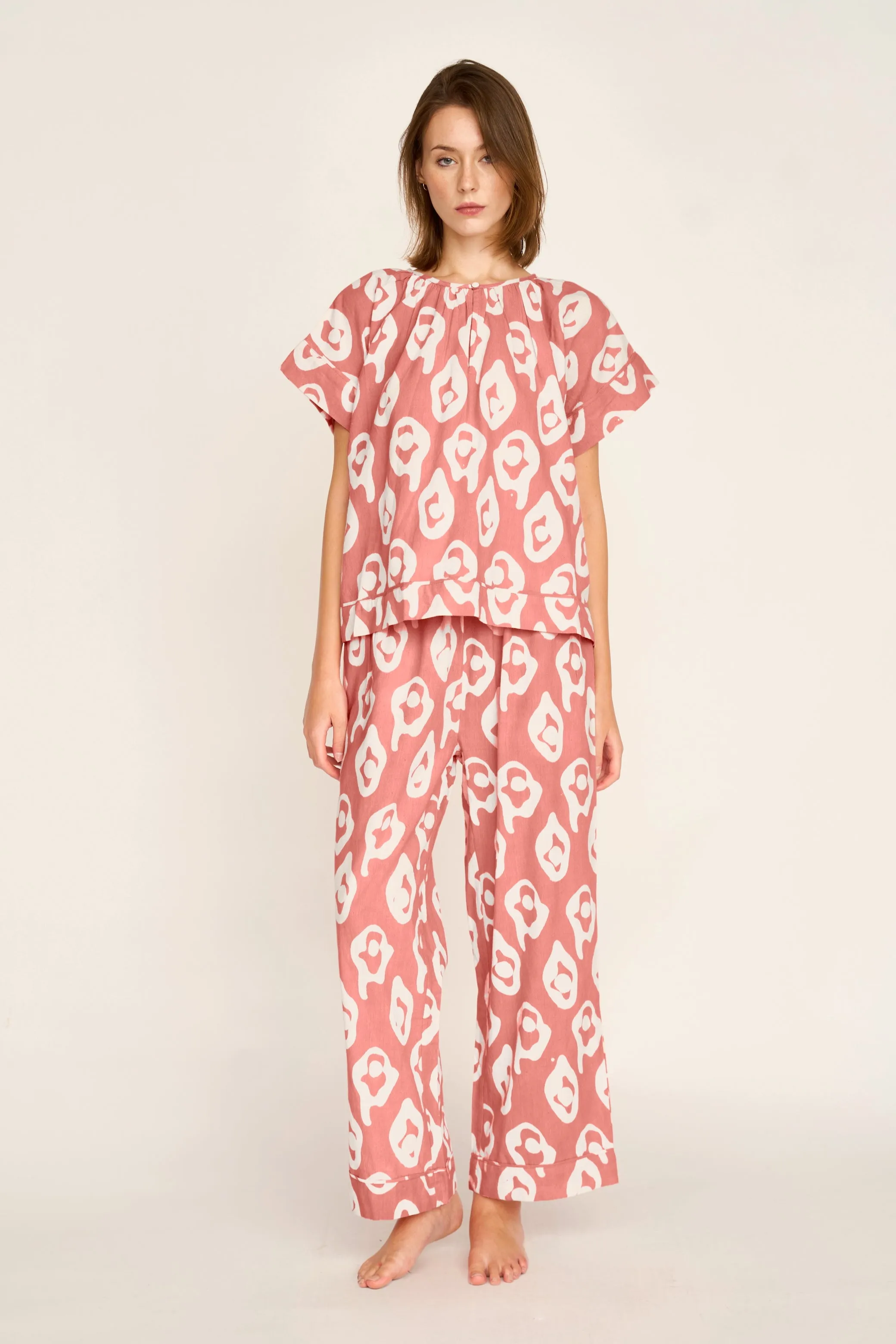Pajama Pant Set in Candy Oyster (Ships mid-January) sold by Mirth product image thumbnail 2