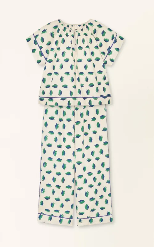 Pajama Pant Set in Tide Pool (Ships mid-December) sold by Mirth