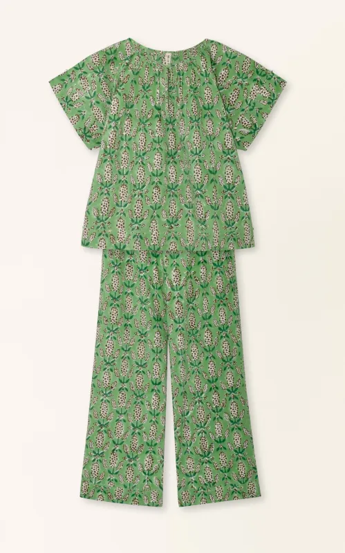 Pajama Pant Set in Wallflower (Ships early December) sold by Mirth