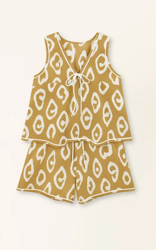 Pajama Tap Short & Camisole Set in Kumamoto (Ships early December) sold by Mirth