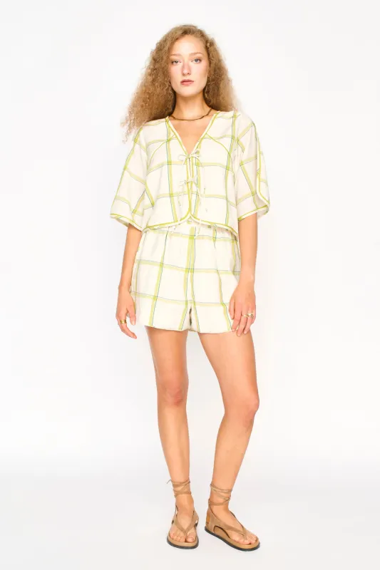 Track Short in Belize Plaid sold by Mirth