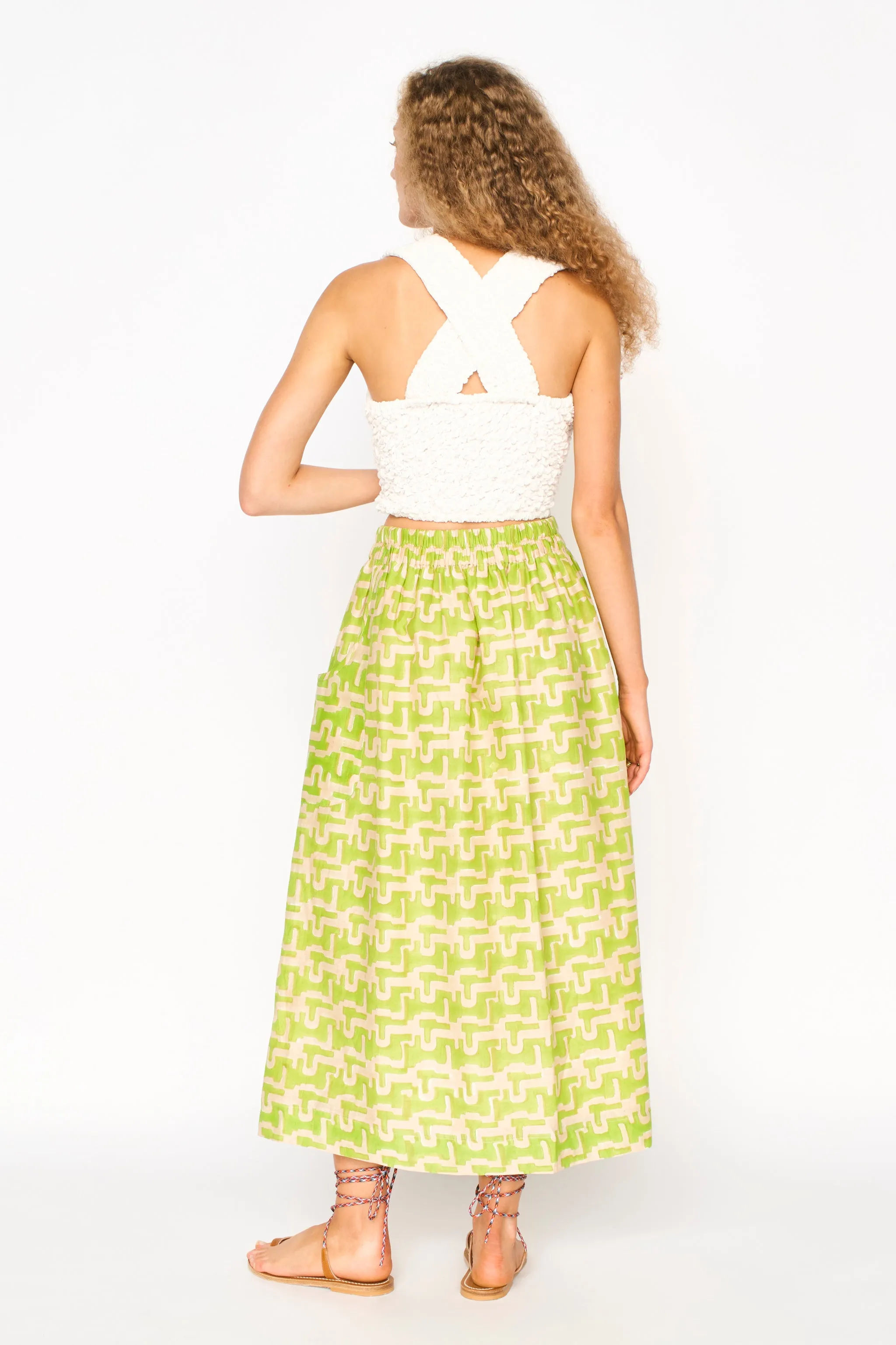 Verona Skirt in Lime Popova sold by Mirth product image thumbnail 4