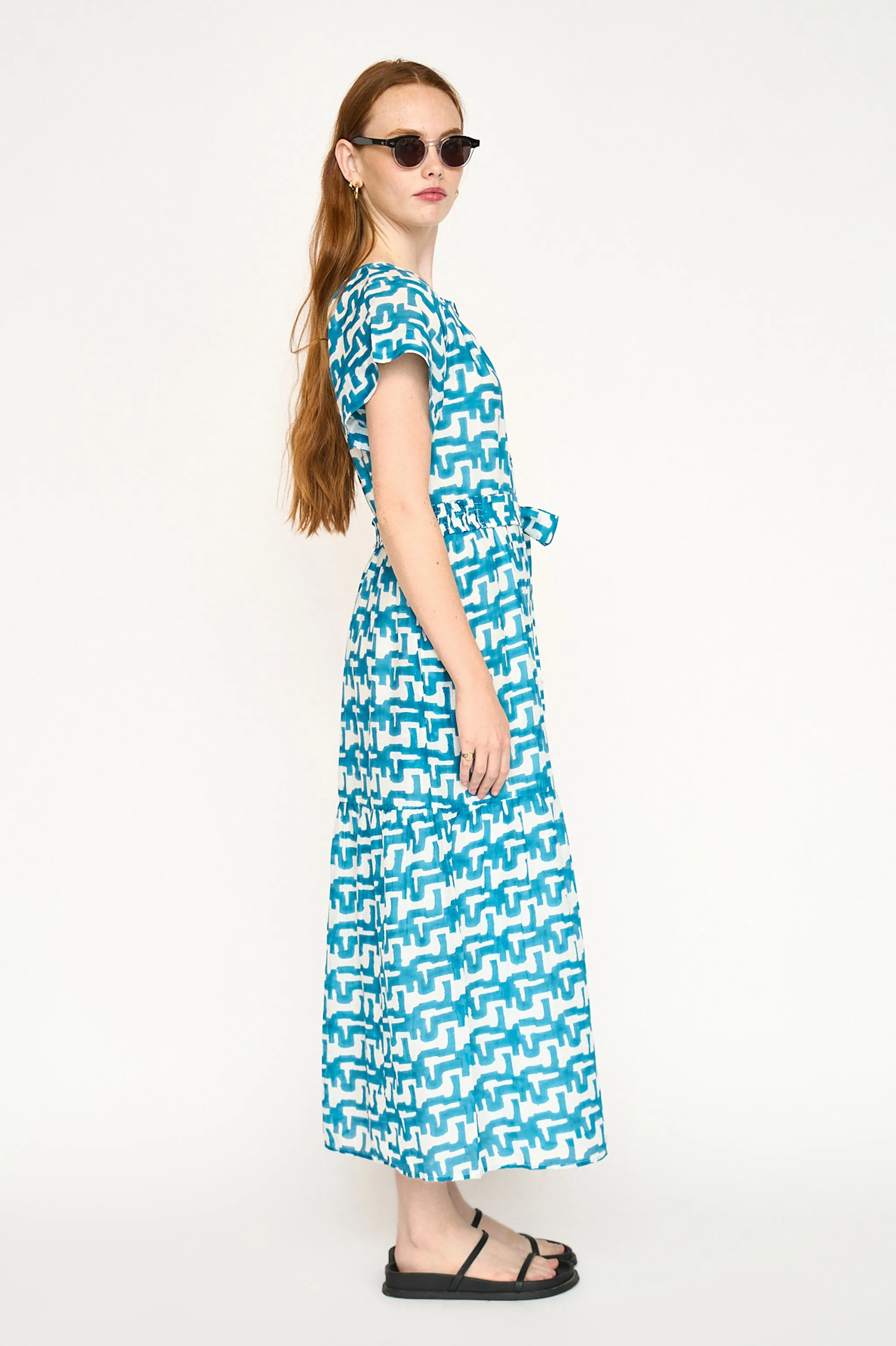 Vienna Maxi Dress in Azure Popova sold by Mirth product image thumbnail 4