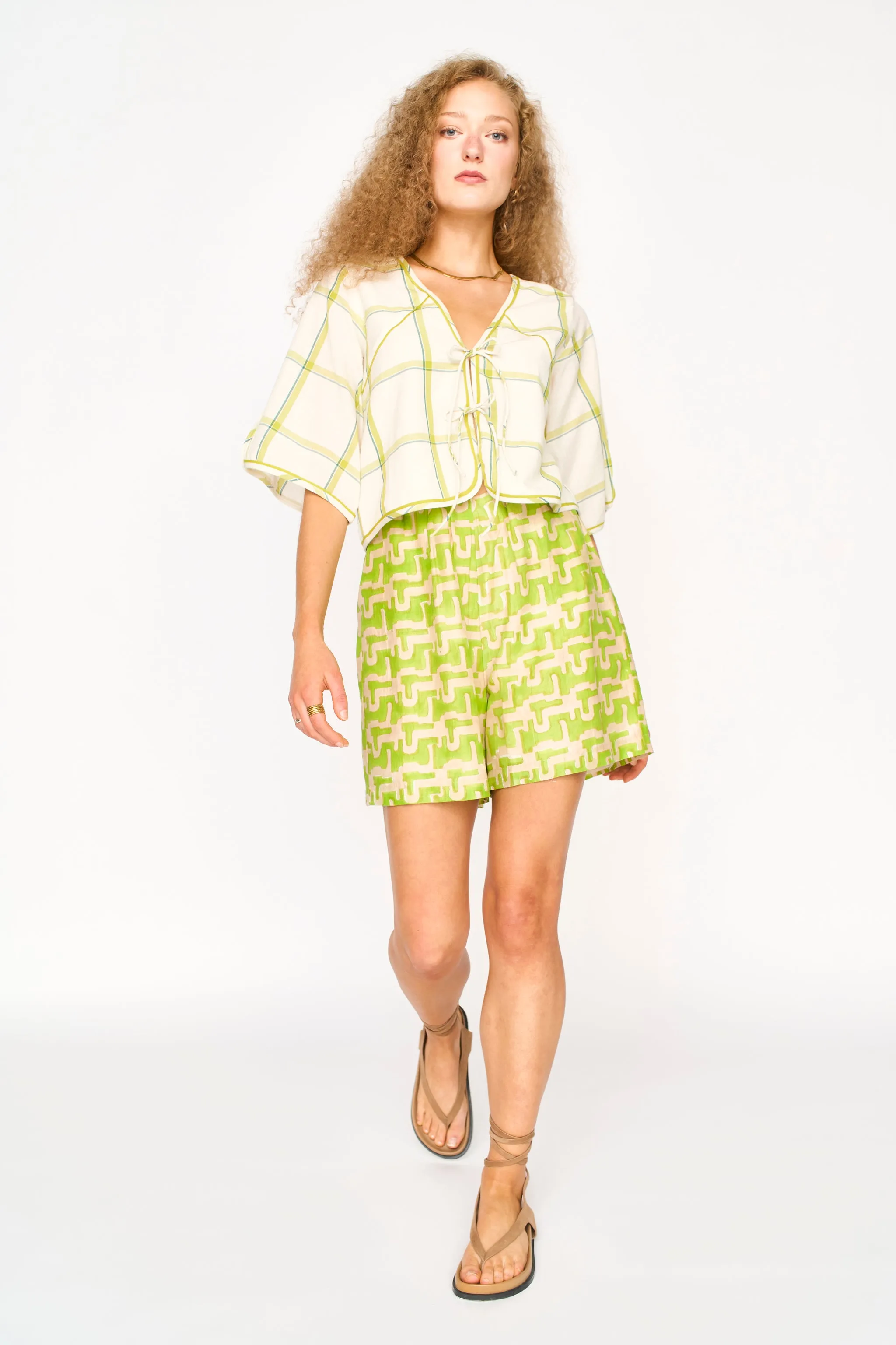 Woodstock Short in Lime Popova sold by Mirth product image thumbnail 3